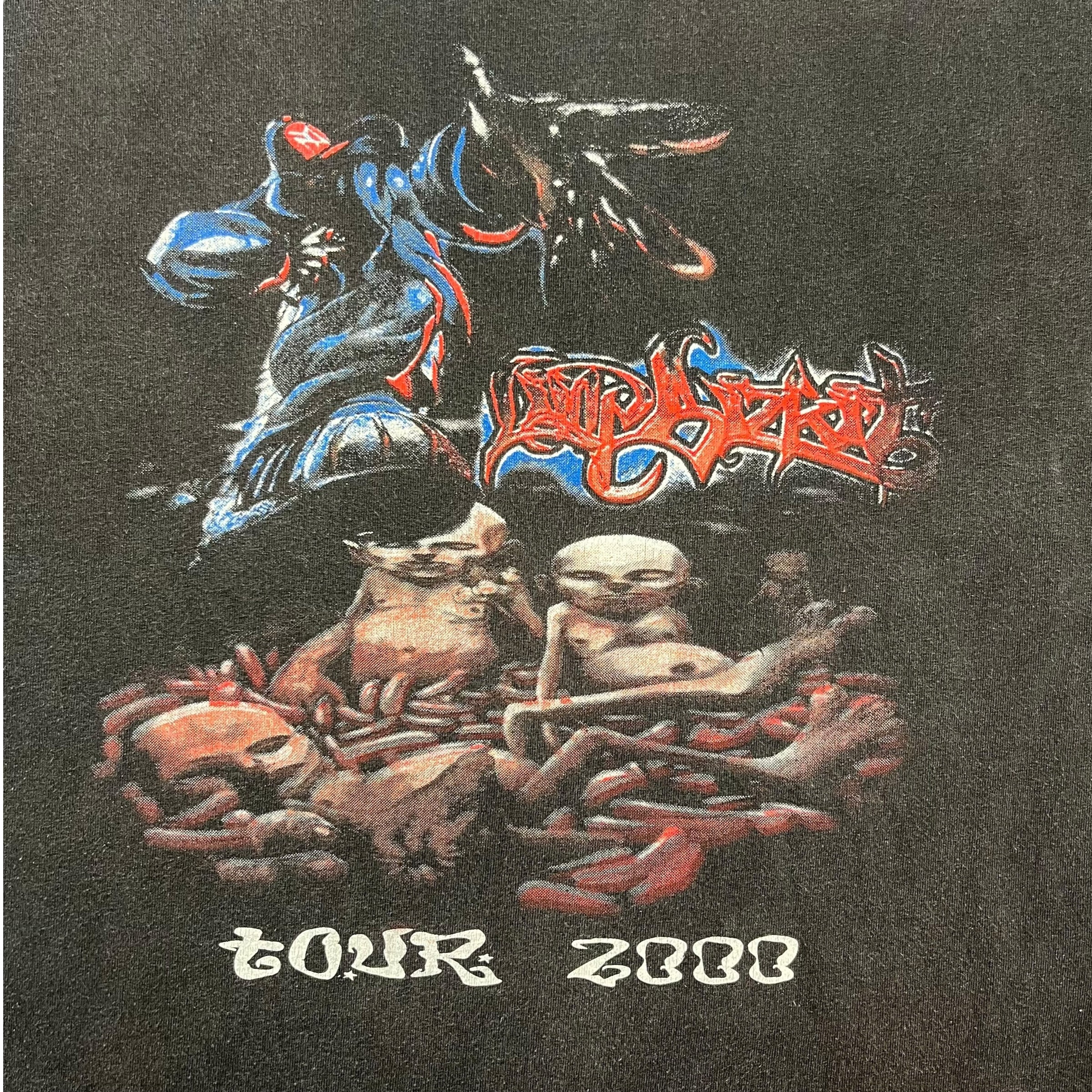 2000 Limp Bizkit Eminem Anger Management Tour Long Sleeve Tee Black