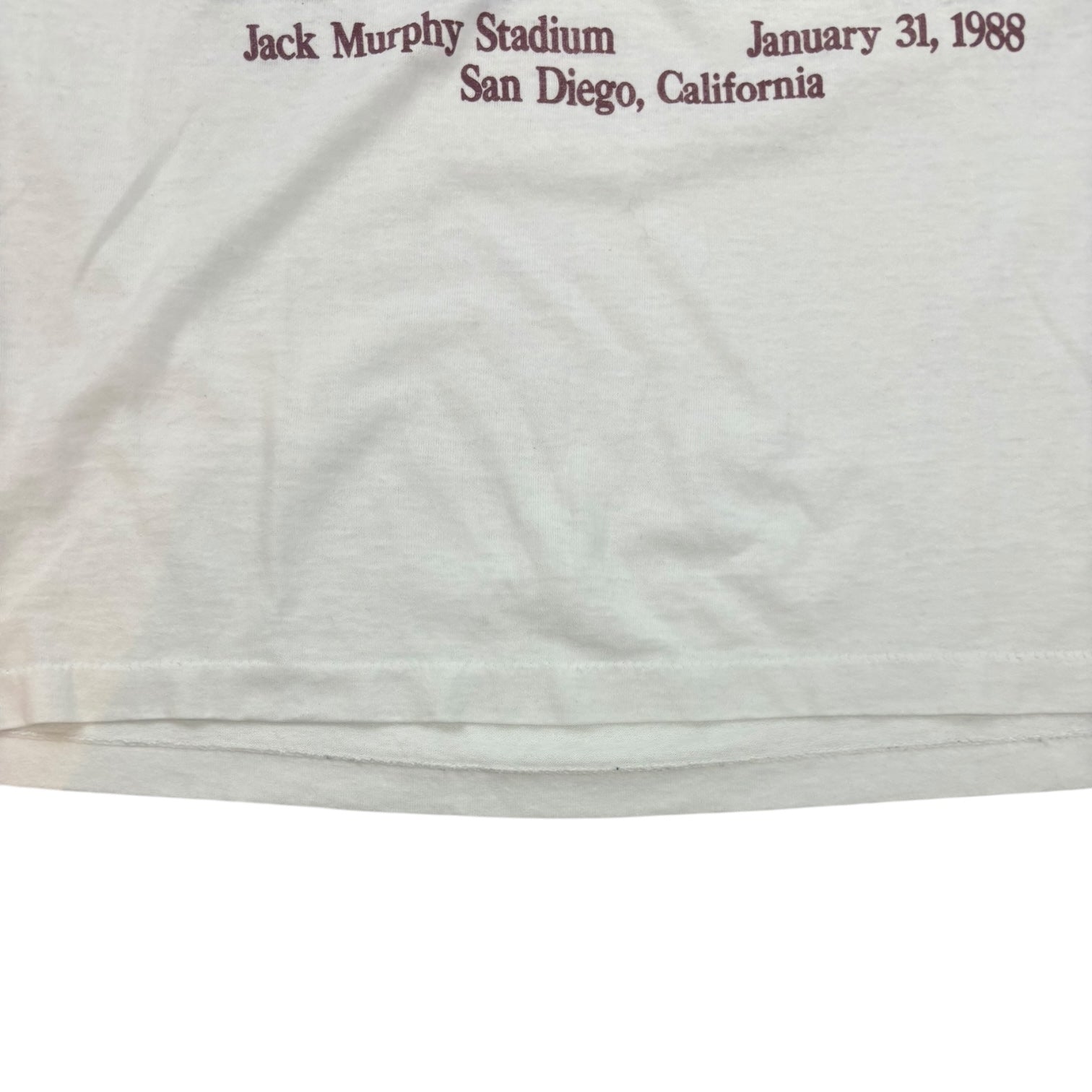 Vintage 1988 Super Bowl XXII T-Shirt White