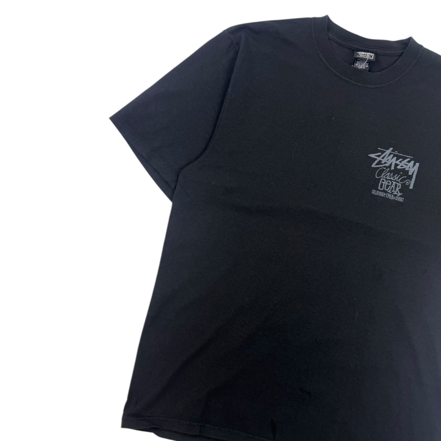 Stüssy Classic Gear Pigment Dyed T-Shirt Black
