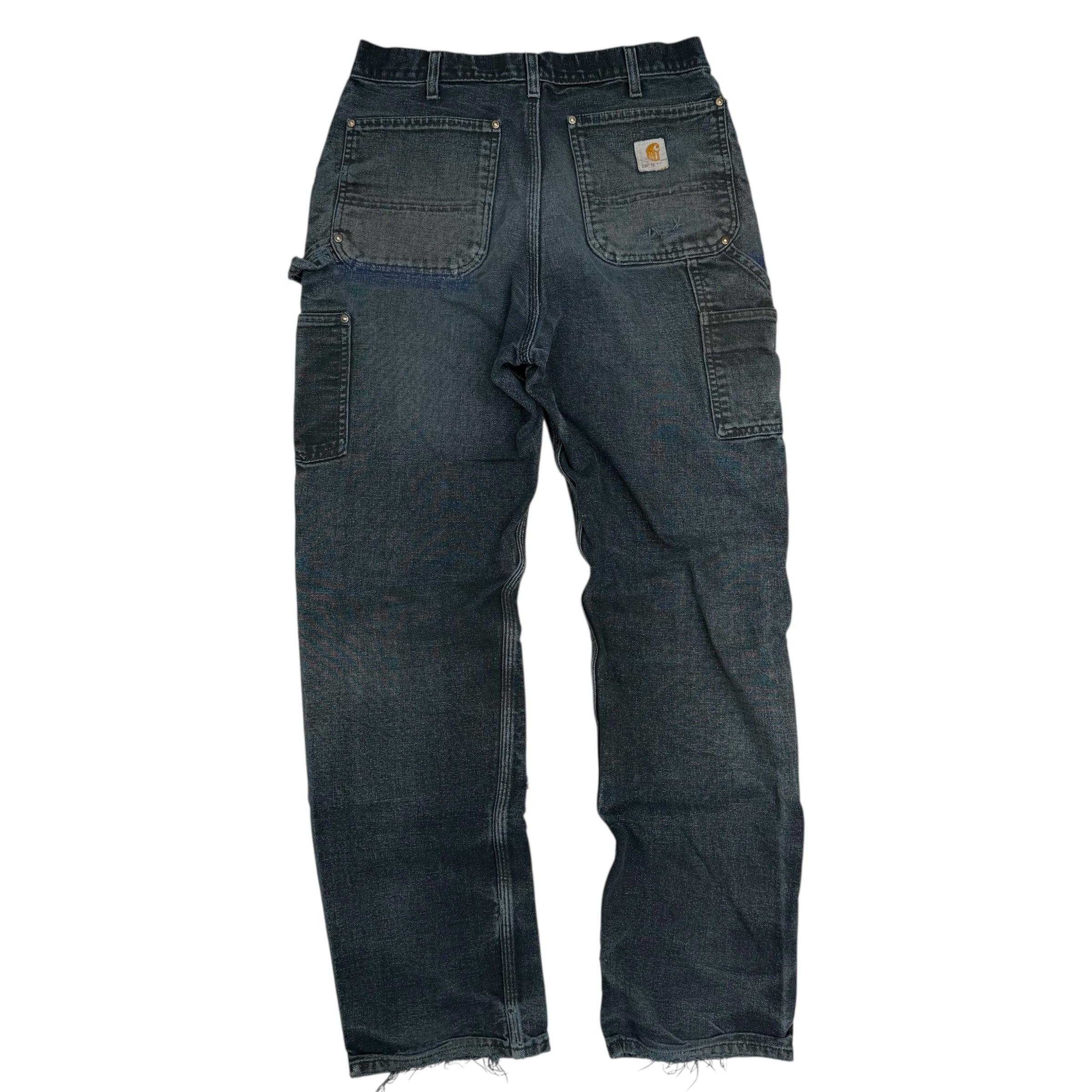 Vintage Carhartt Double Knee Pants Faded Black