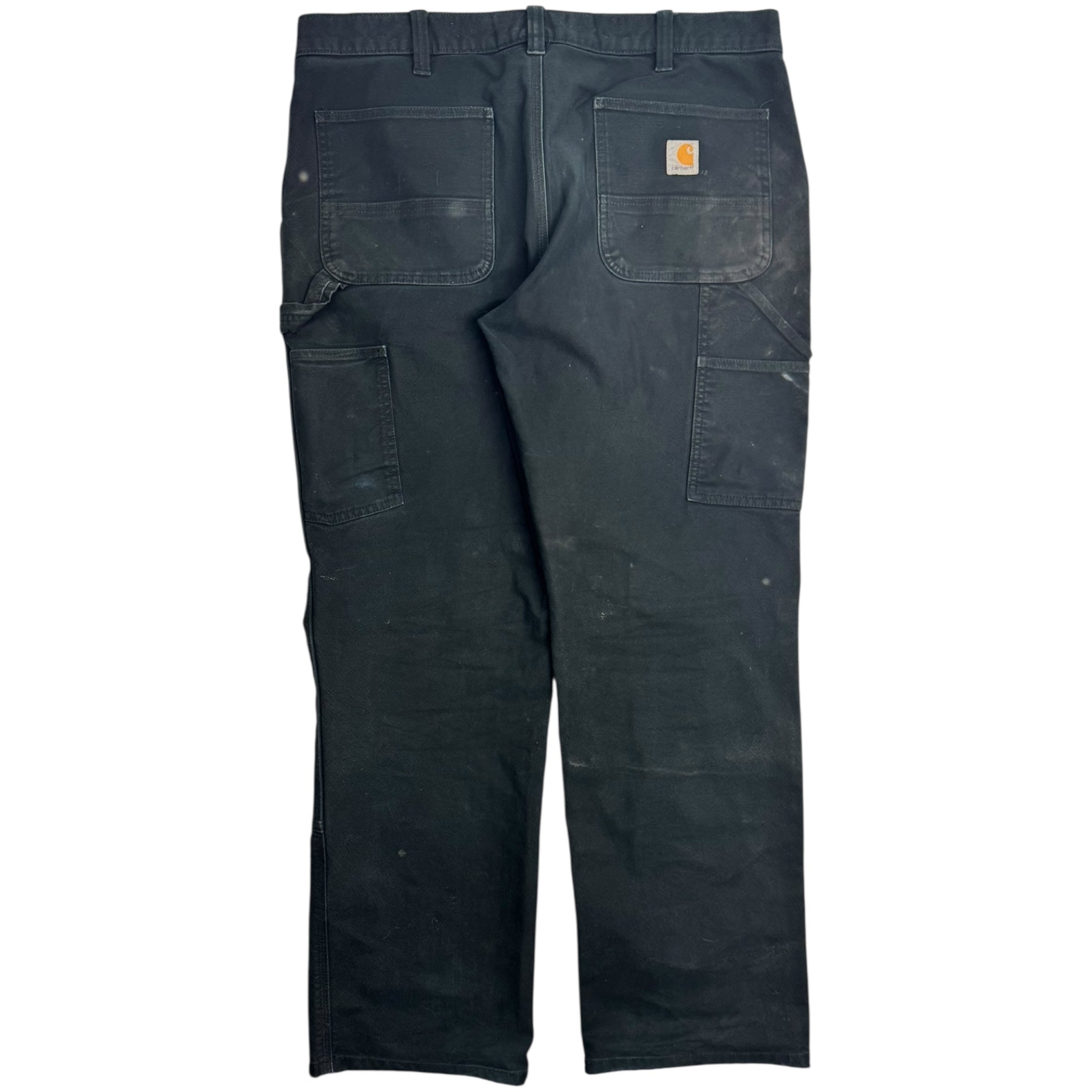 Vintage Carhartt Distressed Black Double Knee Bottoms
