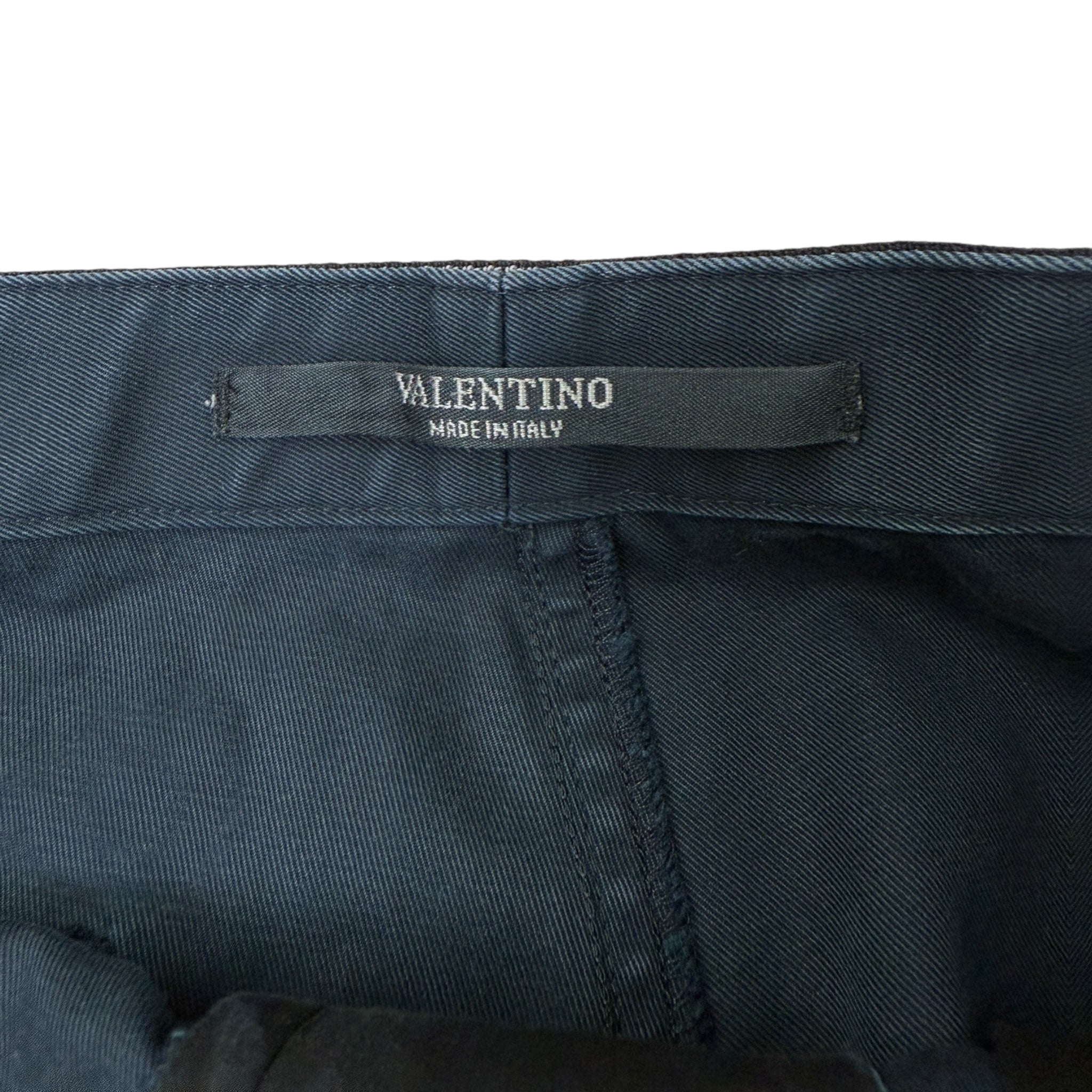 Valentino Pleated Chino Pant Navy