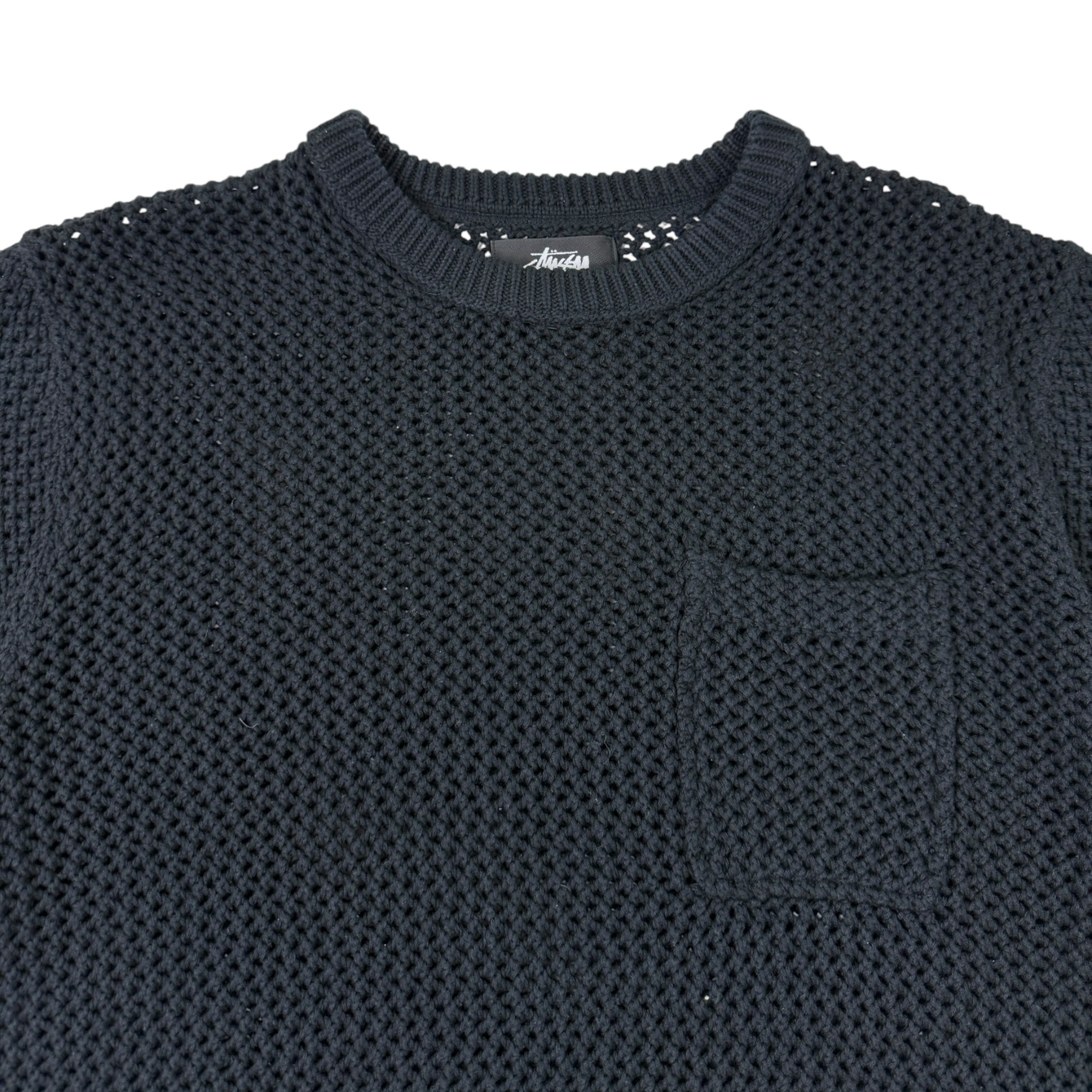 Stussy Loose Knit T-Shirt Black