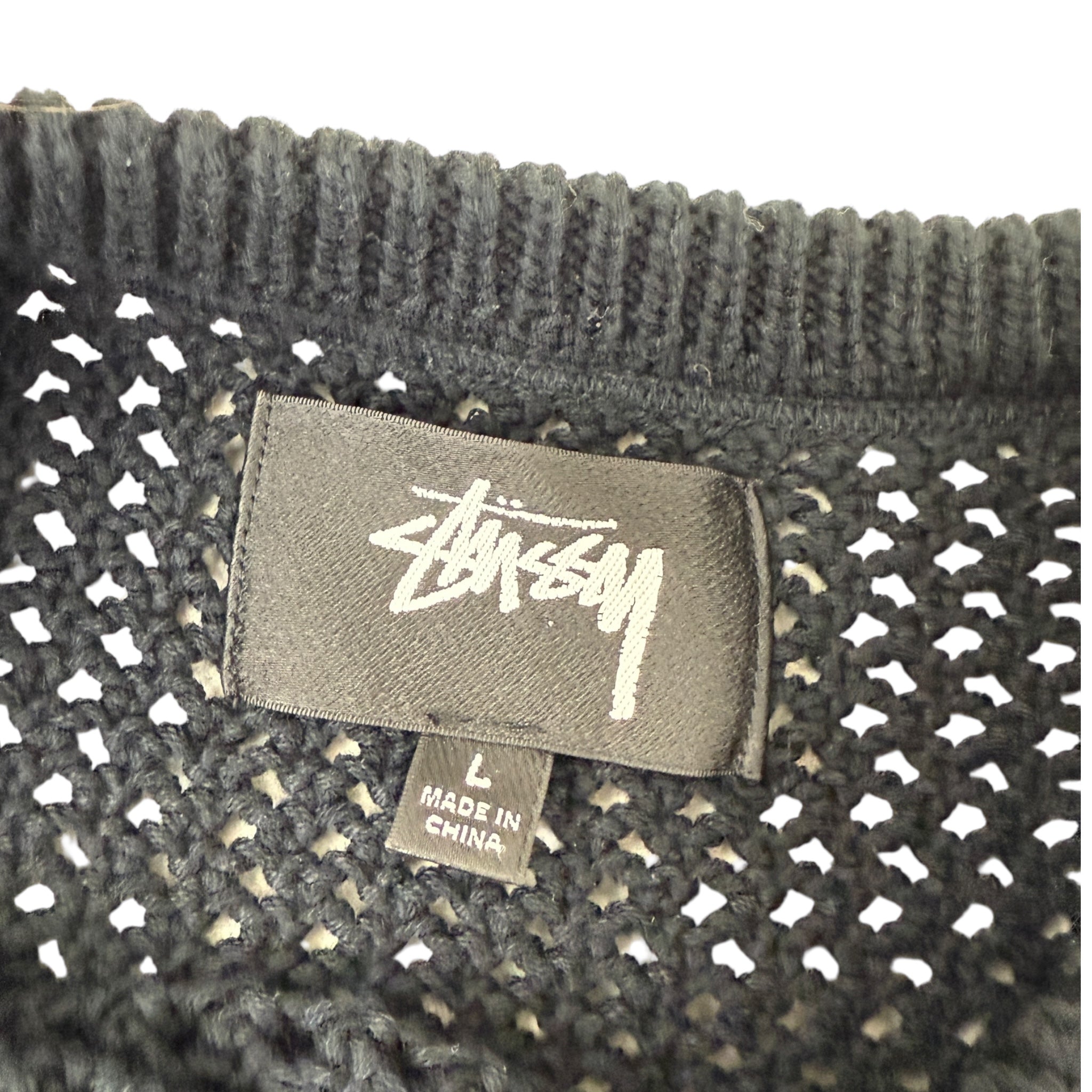 Stussy Loose Knit T-Shirt Black
