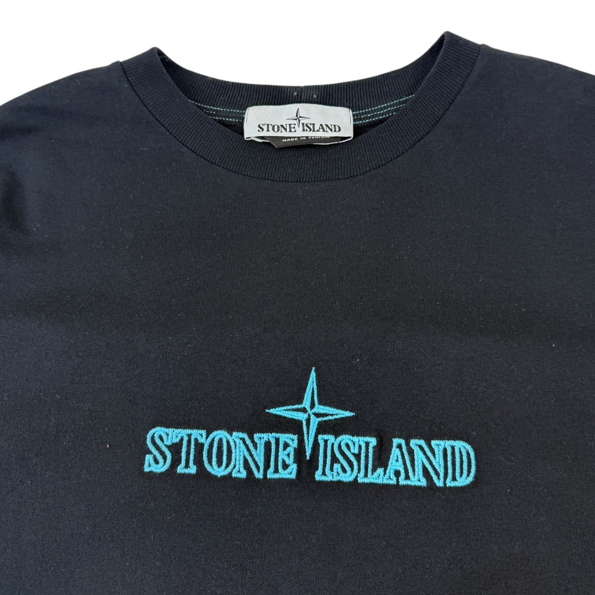 Stone Island Embroidered Logo Tee Black