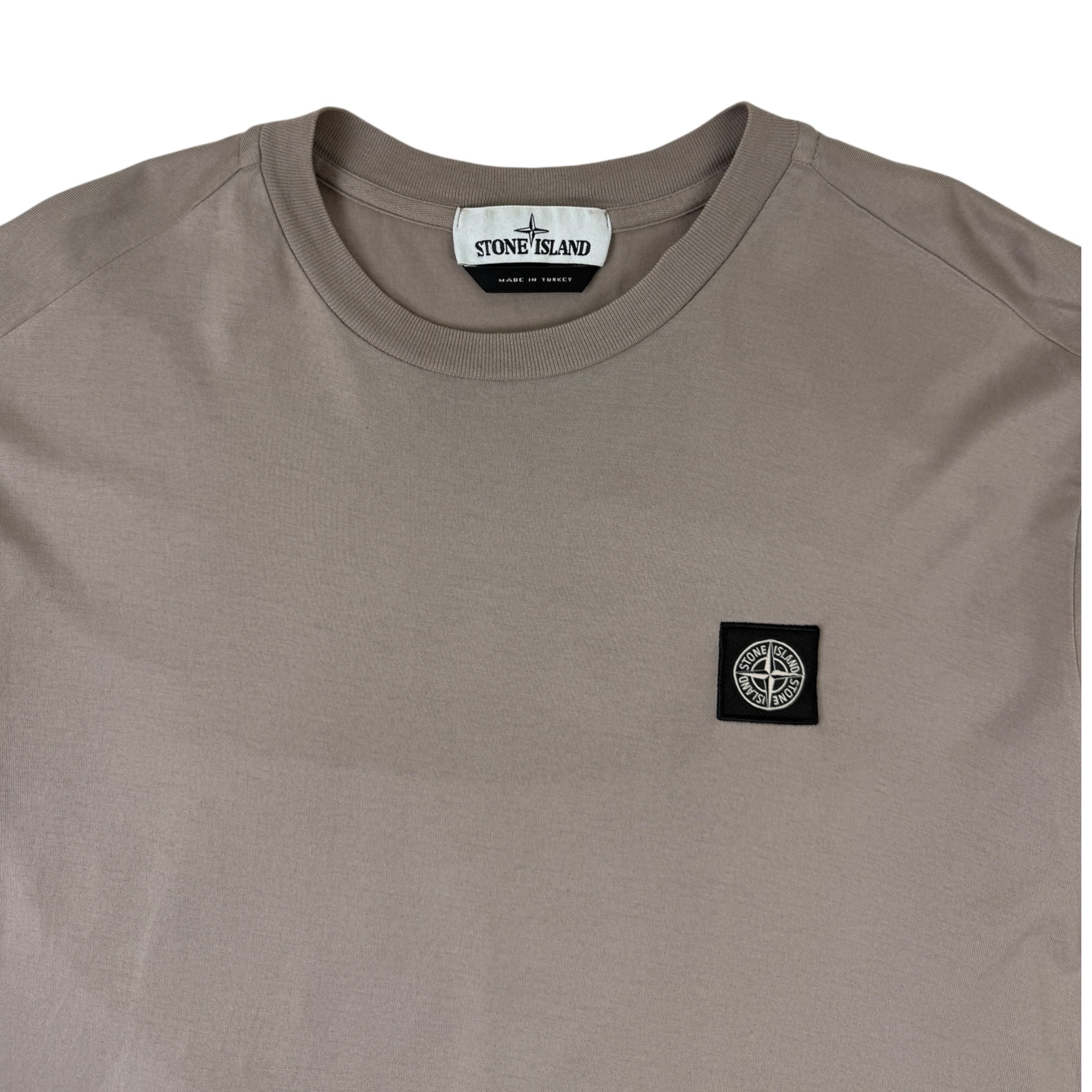 Stone Island Logo Tee Beige