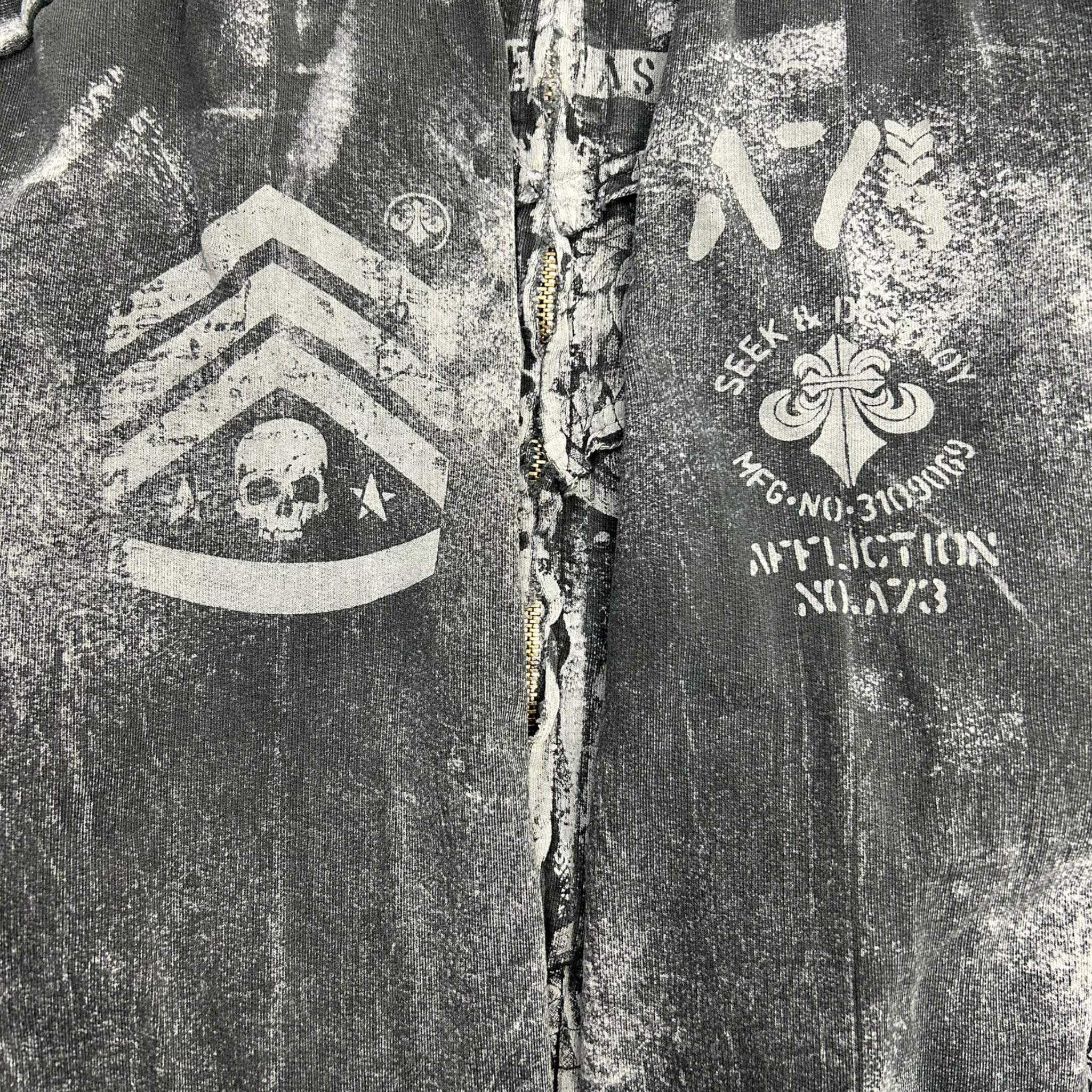 Vintage Y2K Affliction Zip Up Sweater