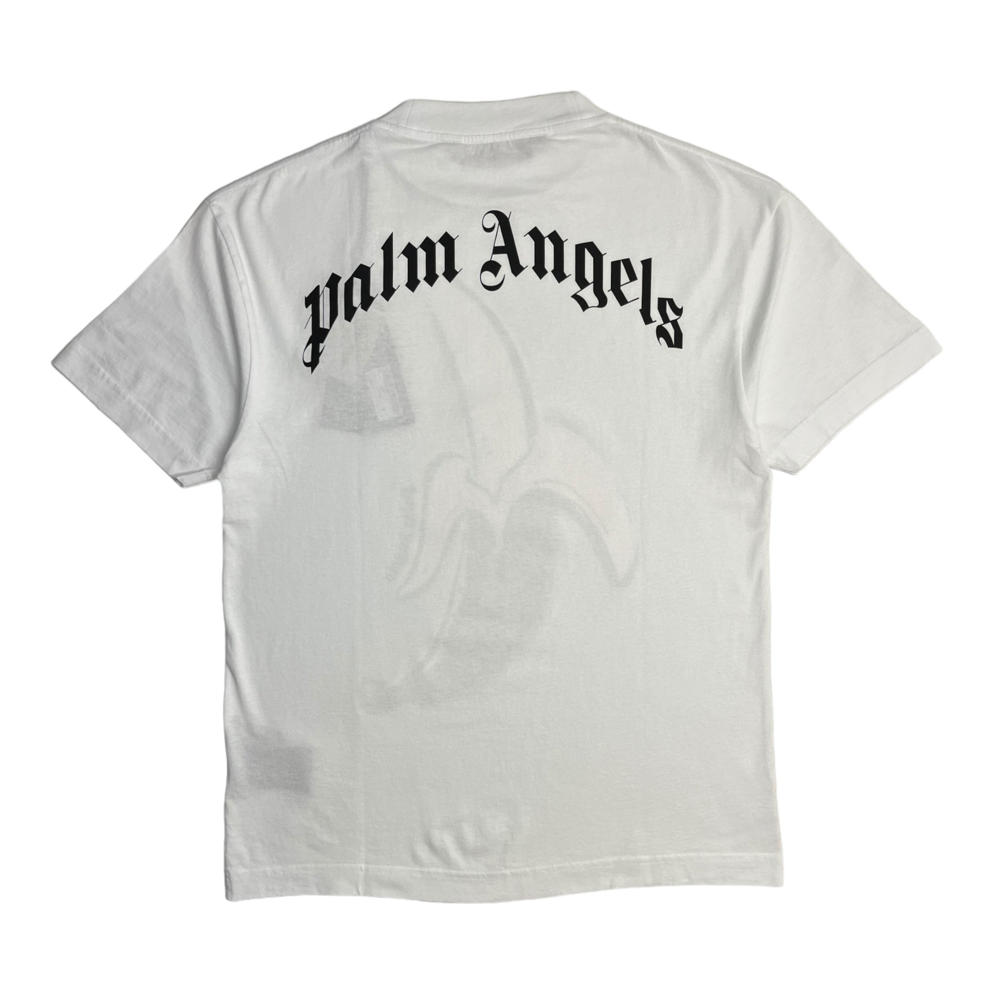 Palm Angels Banana T-Shirt - White/Yellow