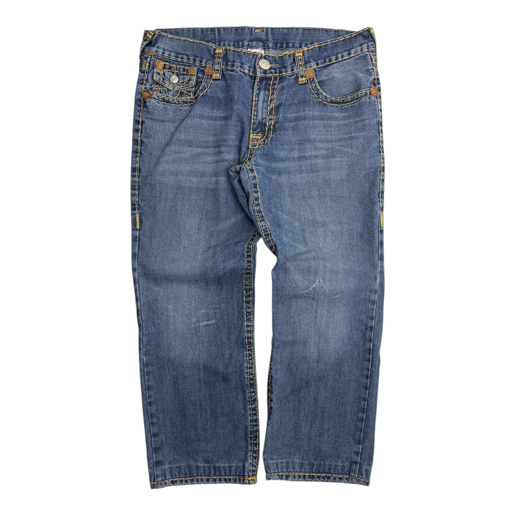 Vintage Y2K True Religion Billy Super T Mid Wash Denim
