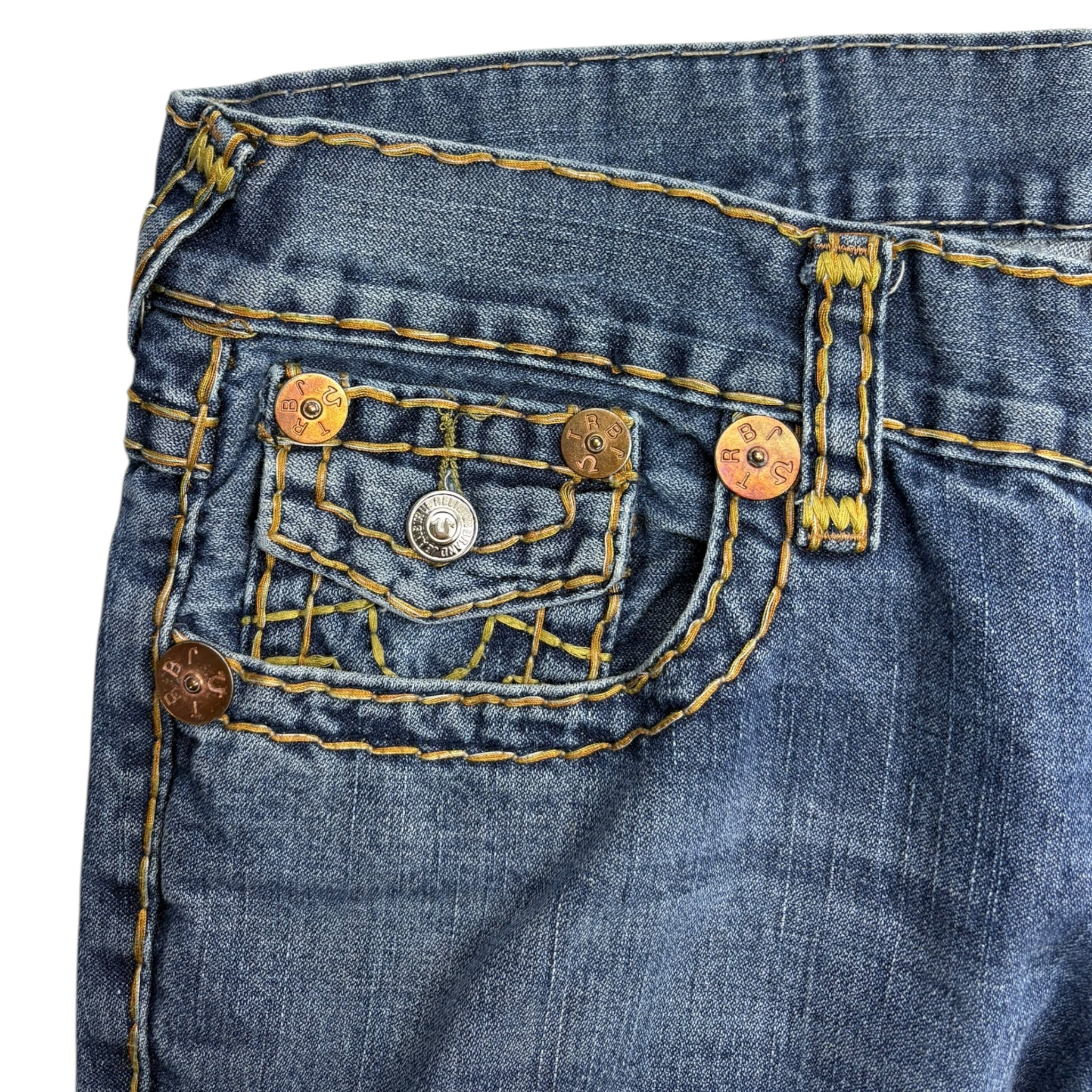 Vintage Y2K True Religion Billy Super T Mid Wash Denim