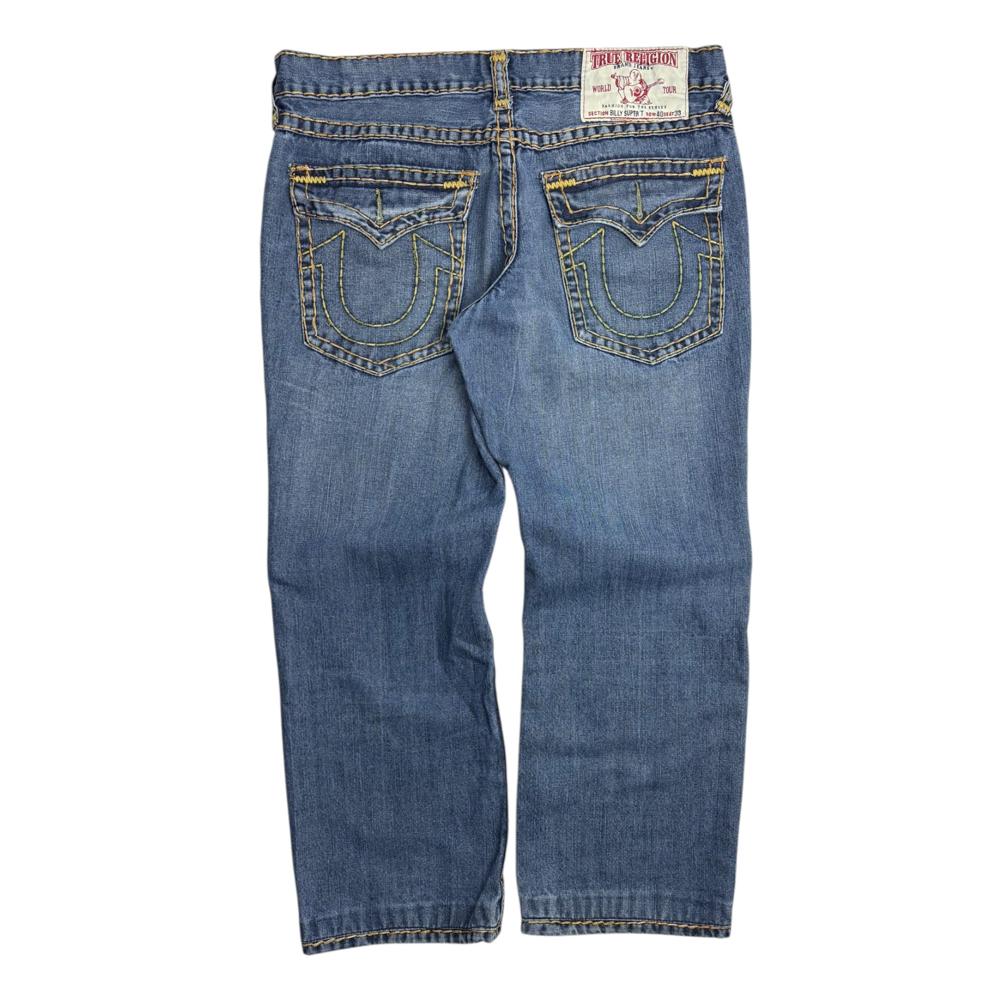 Vintage Y2K True Religion Billy Super T Mid Wash Denim