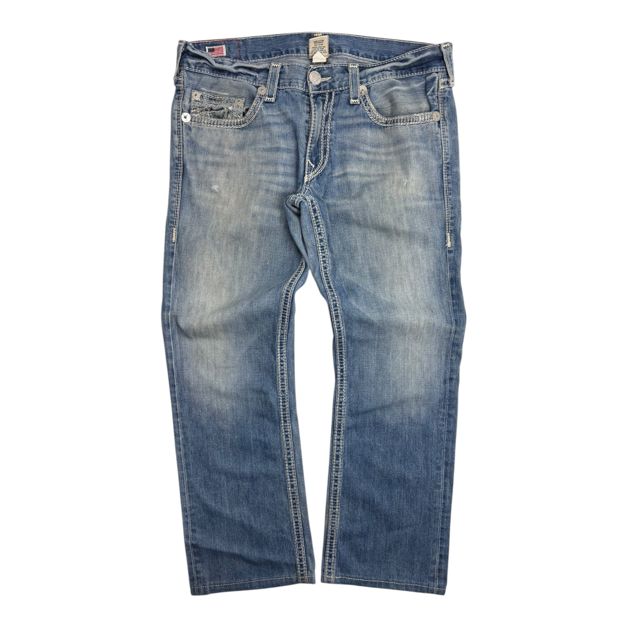 Vintage Y2K True Religion Light Wash Faded Denim