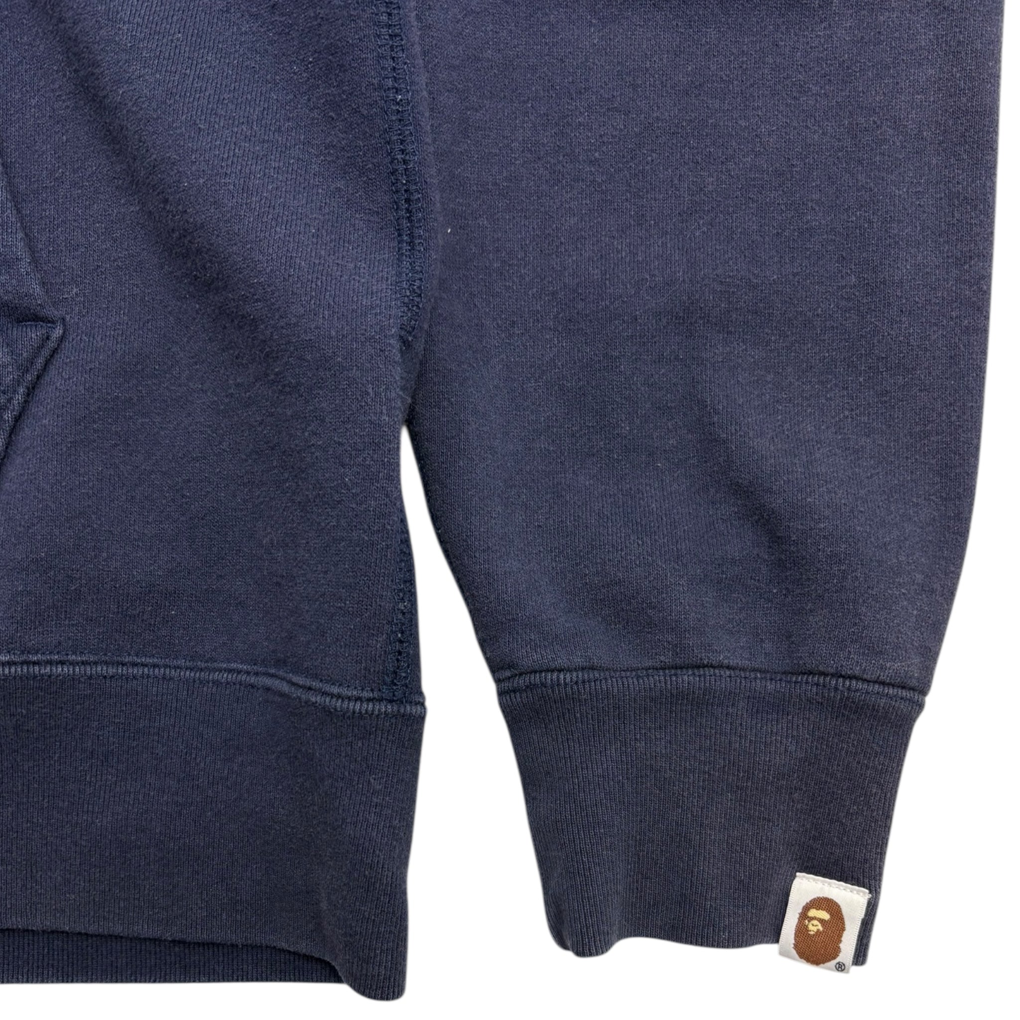 Bape 1st Shark Full Zip Hoodie Navy
