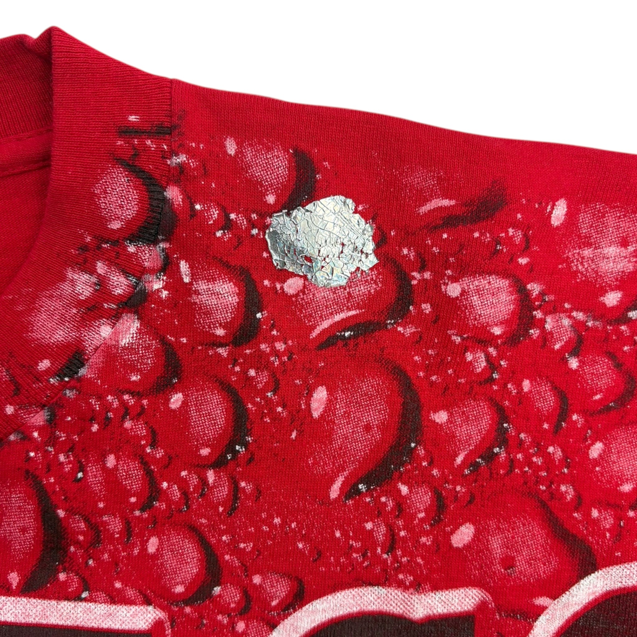 Vintage Chicago Bulls Water Print T-Shirt