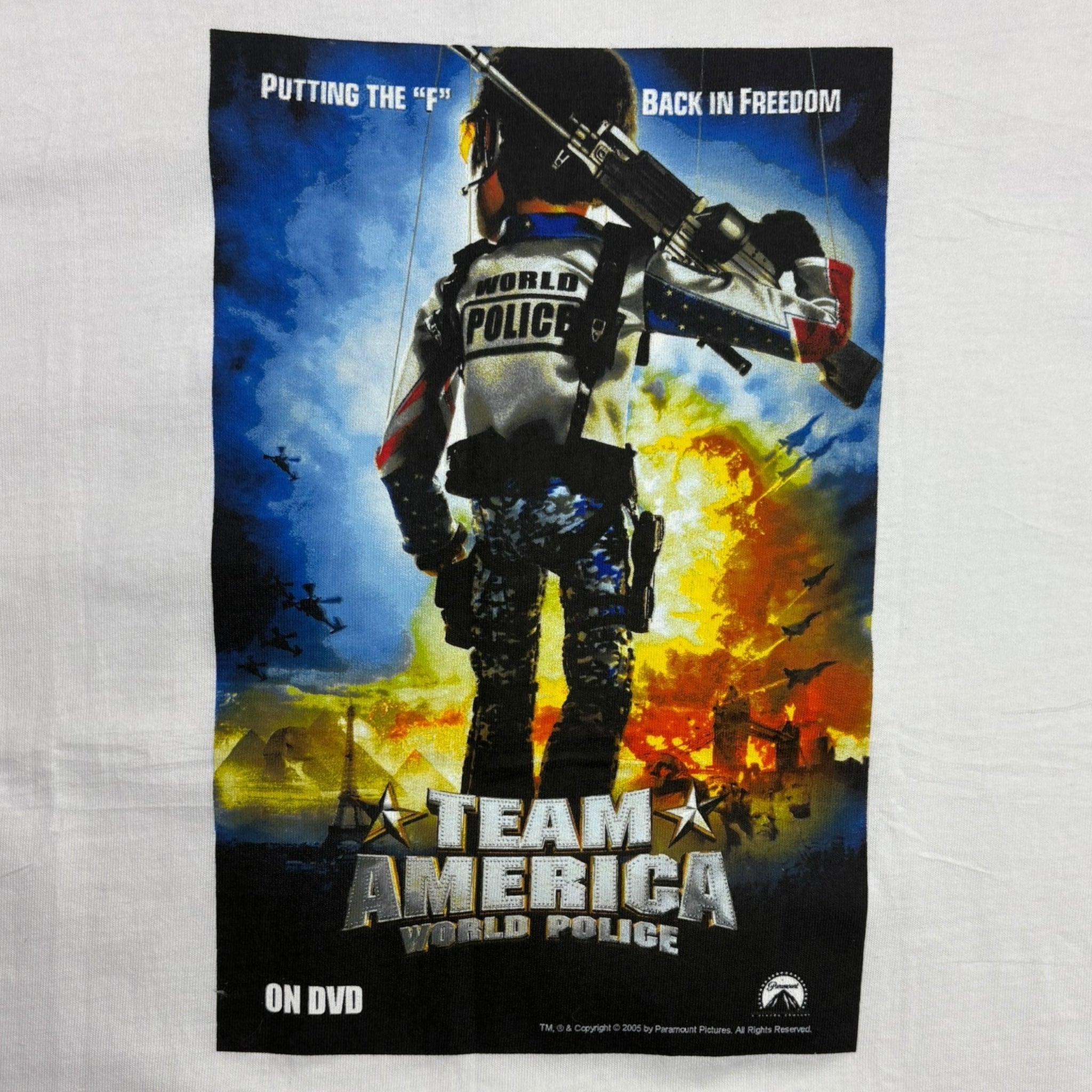 2005 Team America World Police Movie Promo T-Shirt