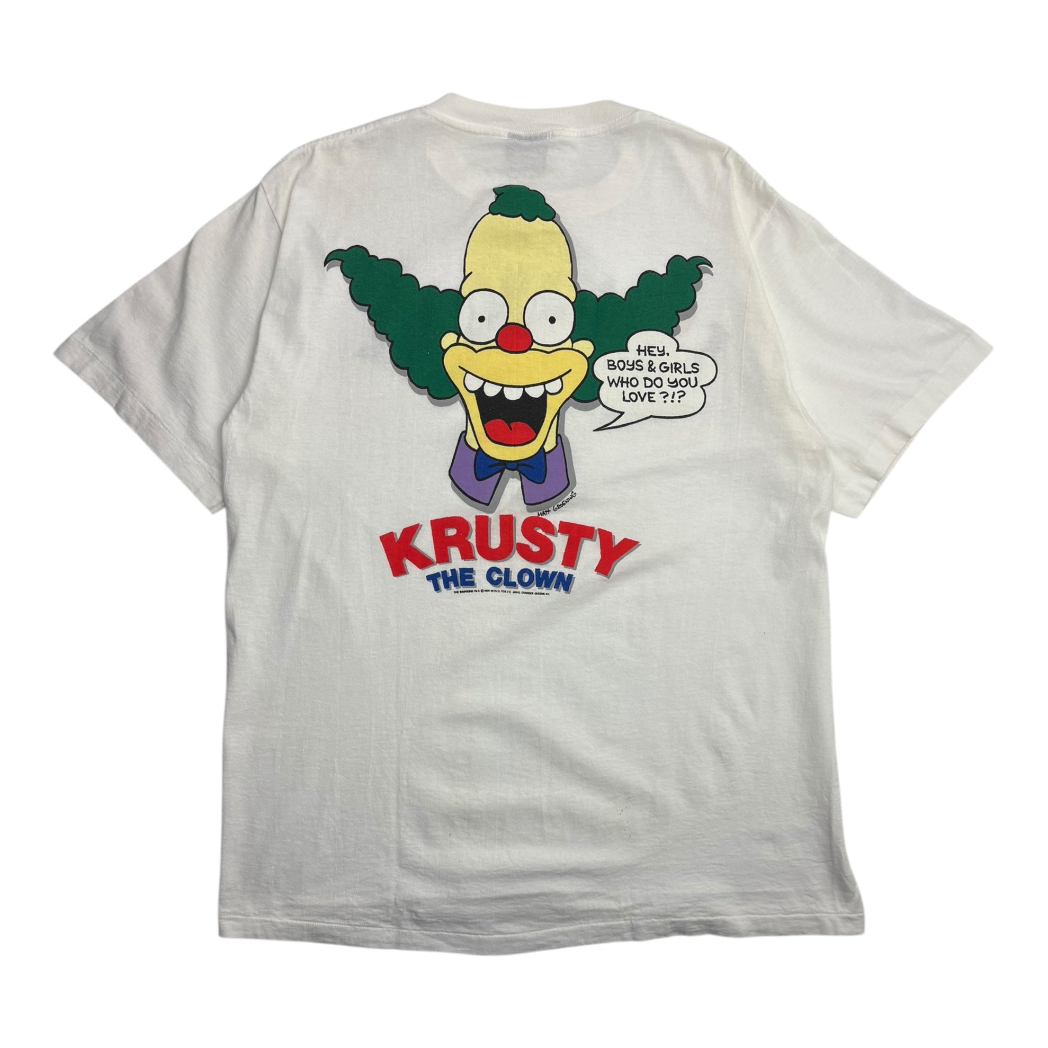 1990 Krusty The Clown “Who Do You Love?” T-Shirt