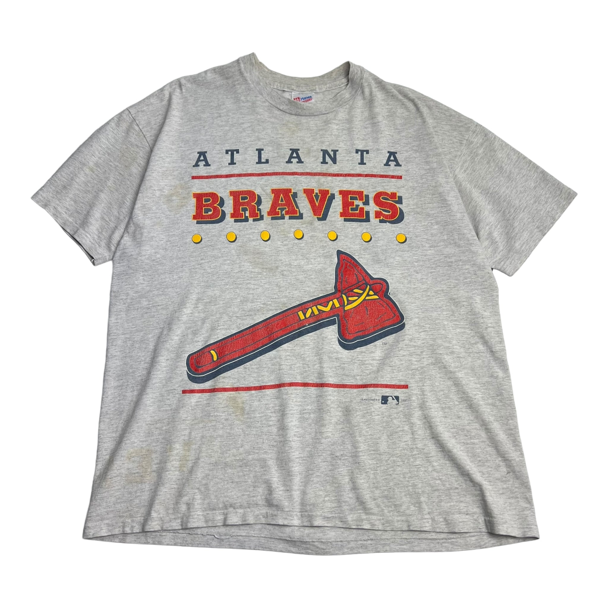 1992 Atlanta Braves Axe T-Shirt, White
