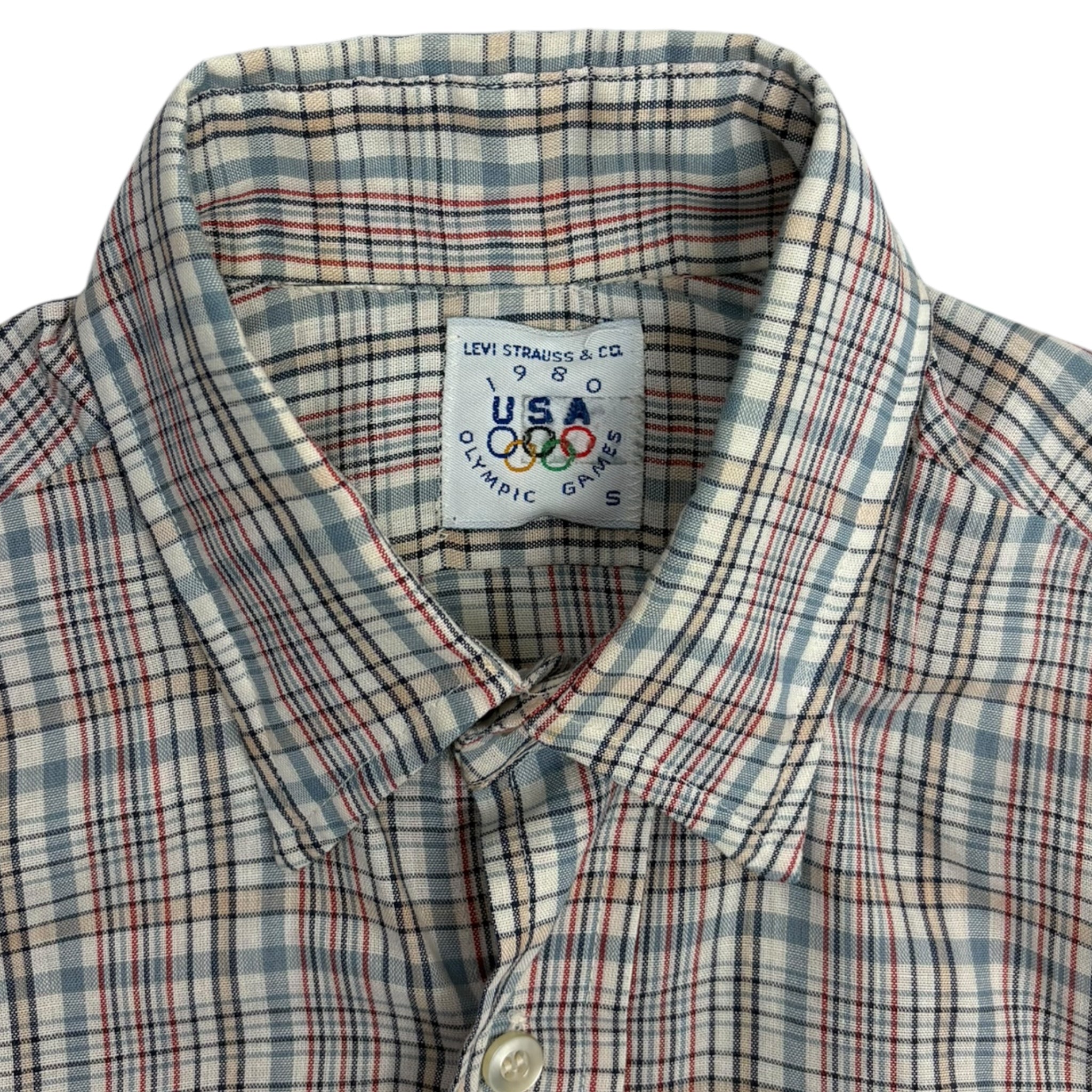 Vintage Levi Strauss 1980 Olympic Western Button Up