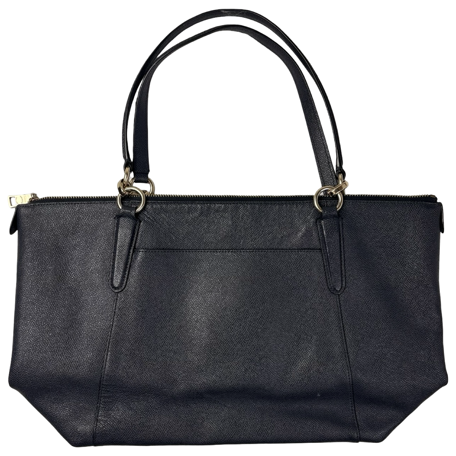Coach Ava Tote Bag Leather Navy