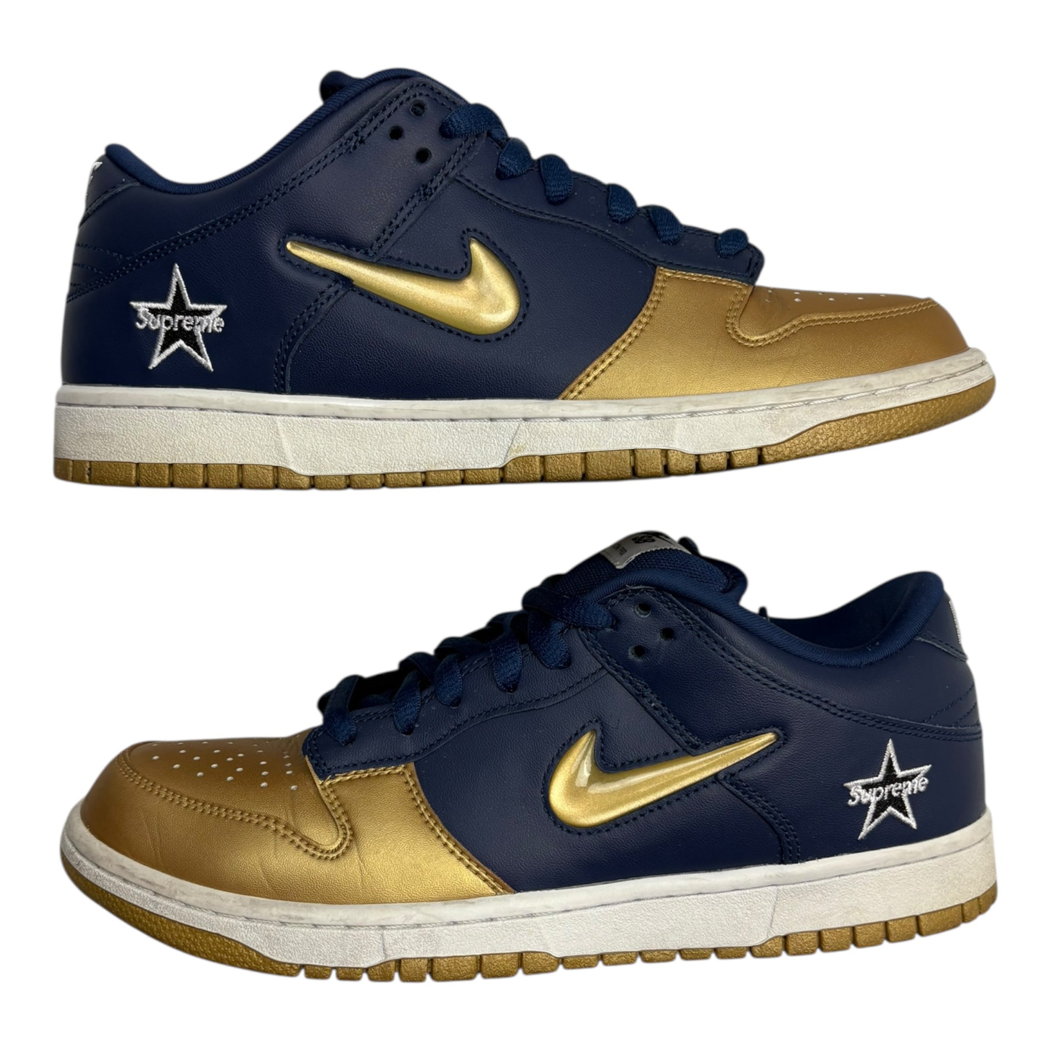 Nike SB Dunk Low Supreme Jewel Swoosh Gold (Used)