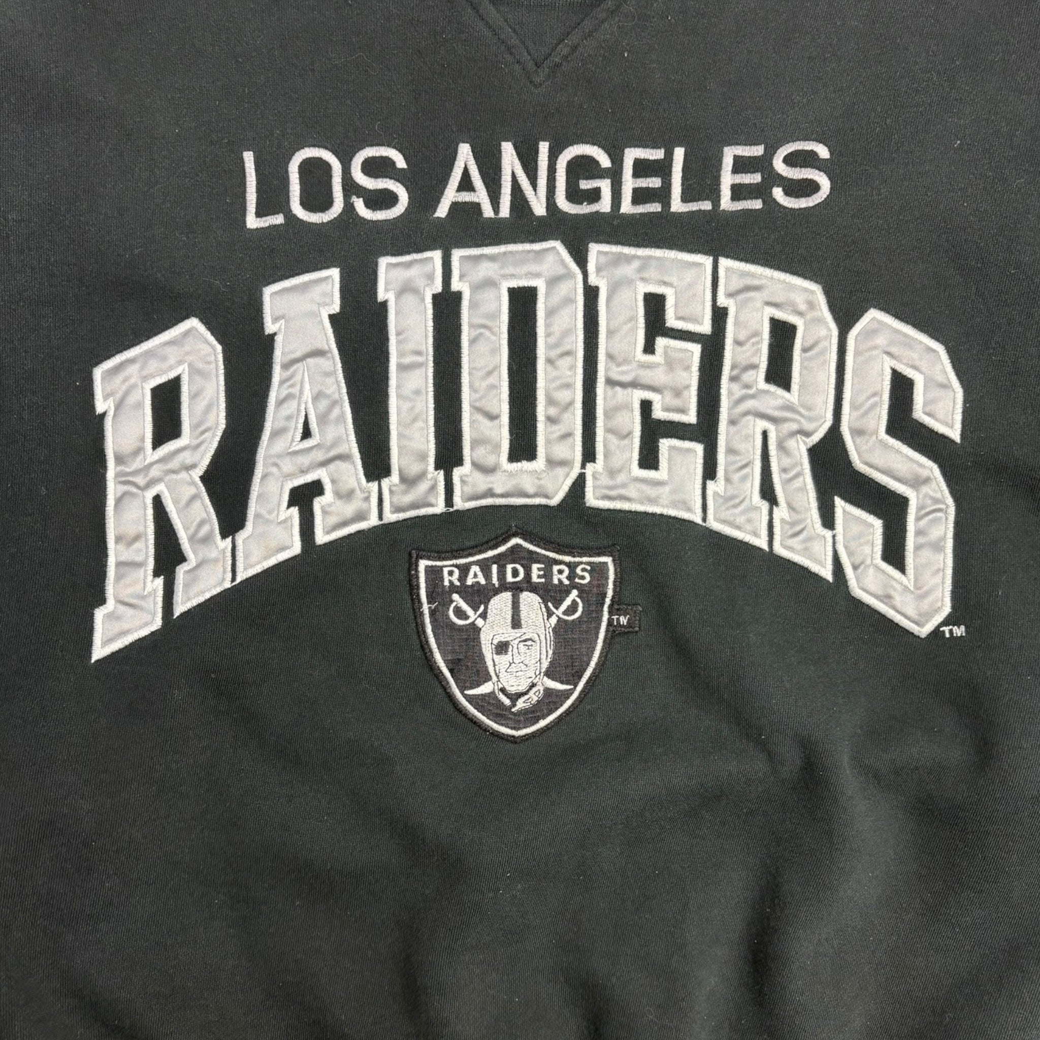 Vintage NFL Los Angeles Raiders Embroidered Crewneck