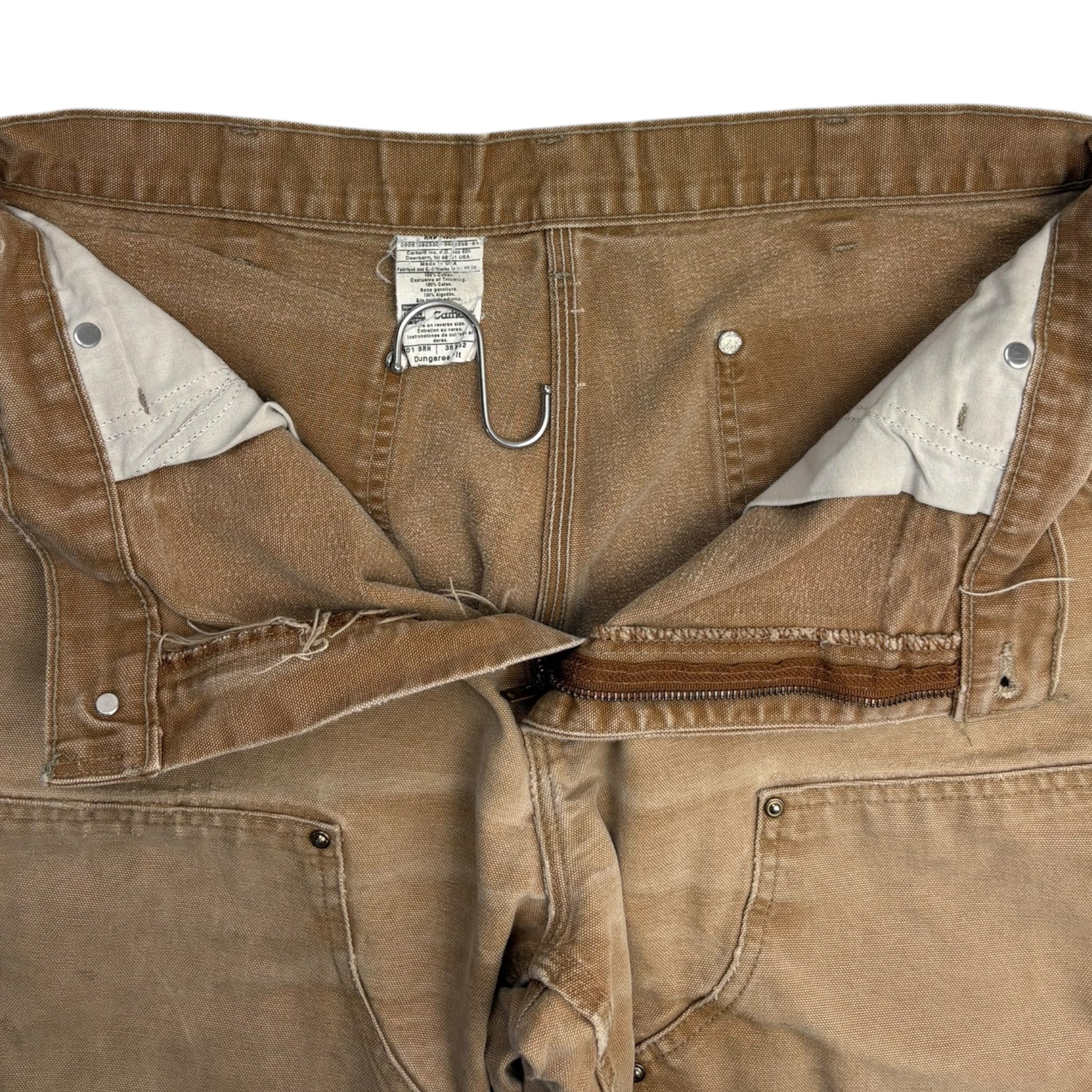 Vintage Beige Dungaree Fit Double Knee