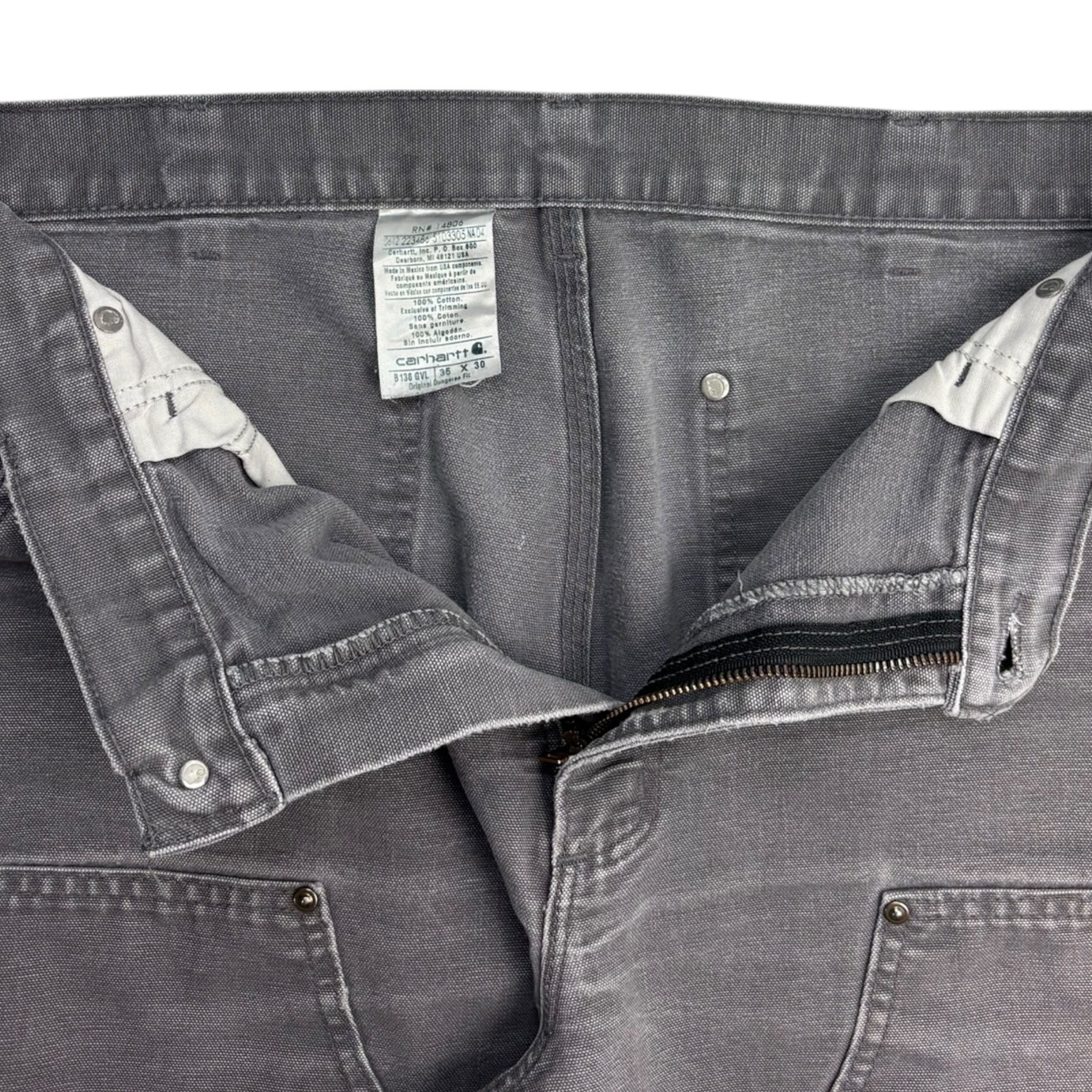 Vintage Grey Dungaree Fit Double Knee