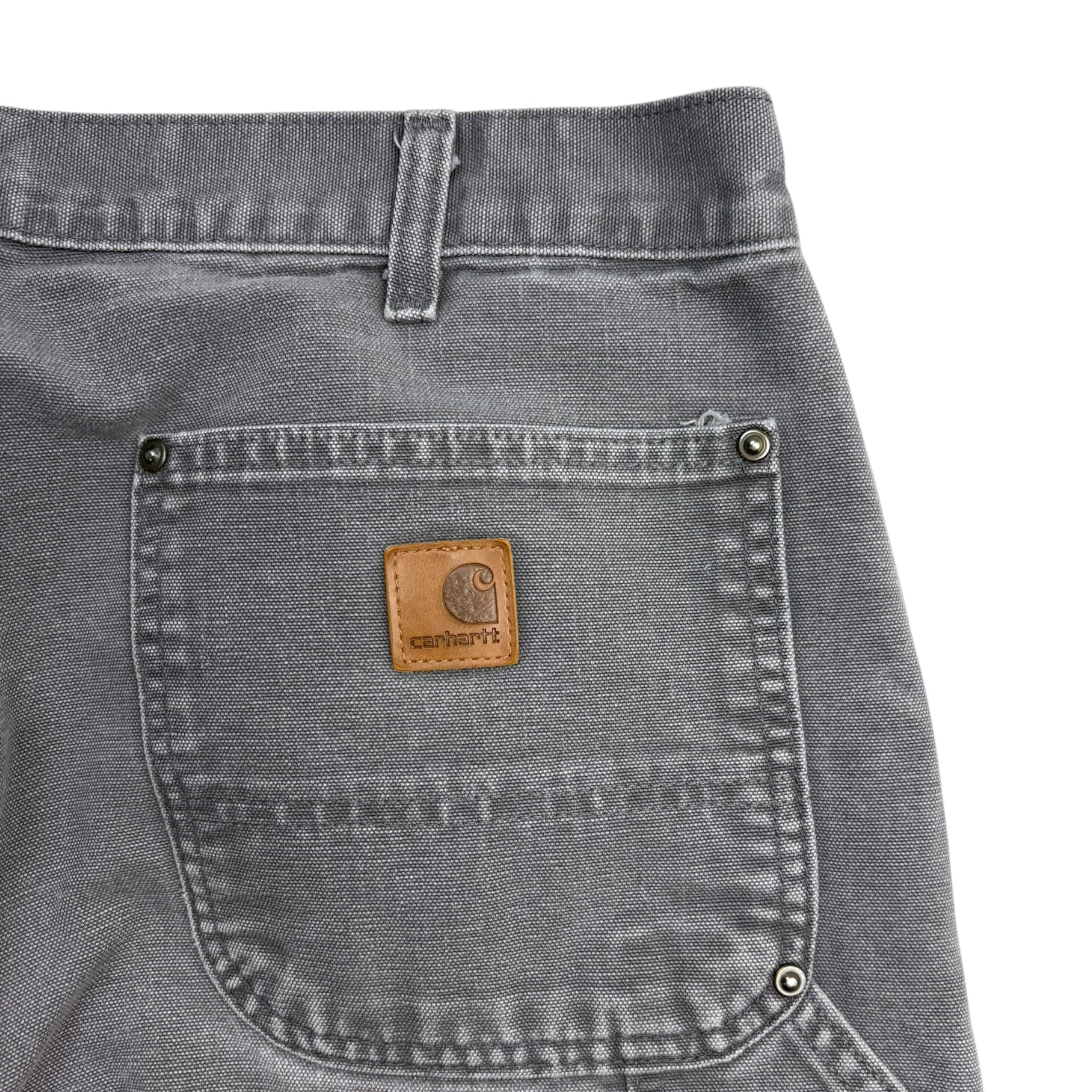 Vintage Grey Dungaree Fit Double Knee