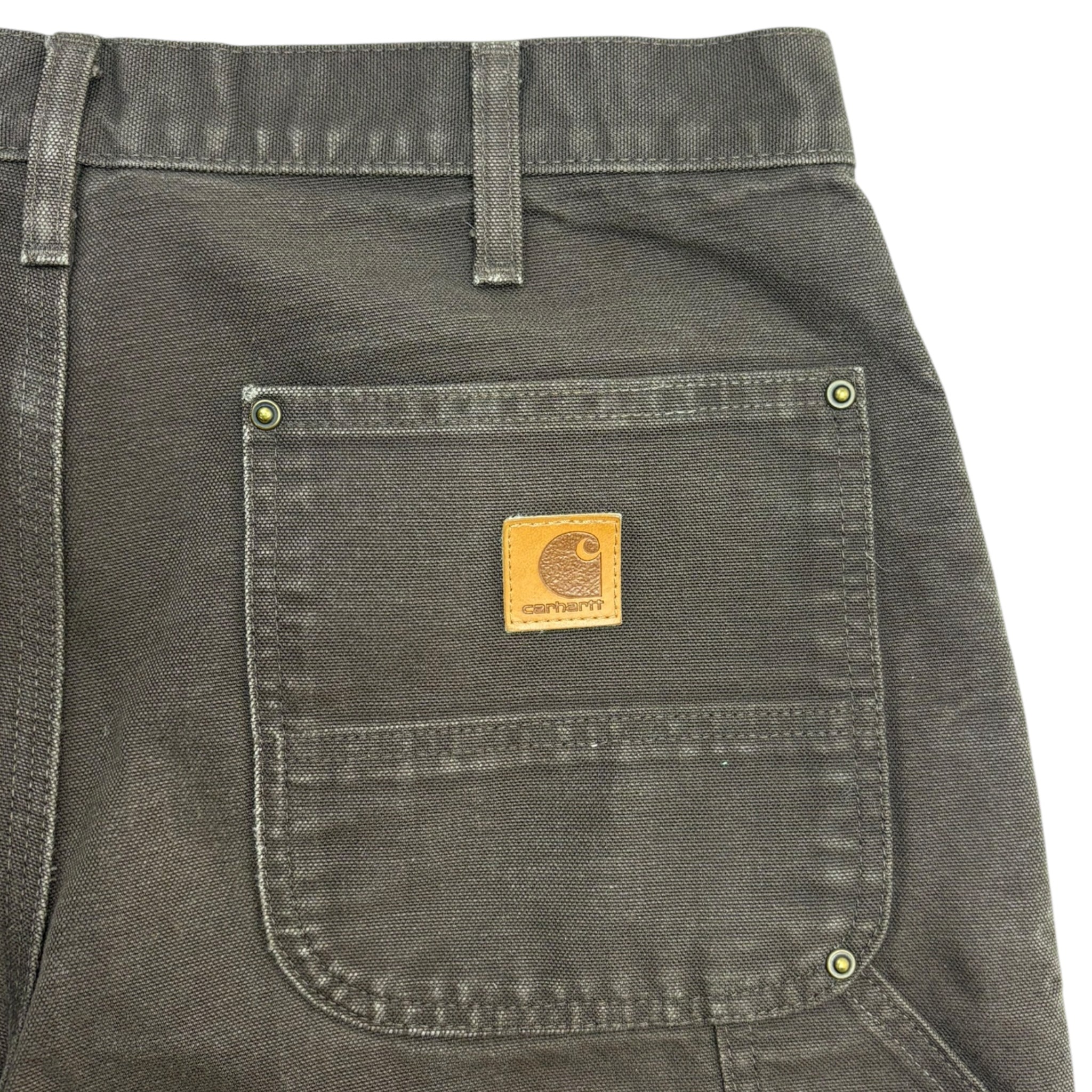 Vintage Relaxed Fit Chocolate Brown Double Knee