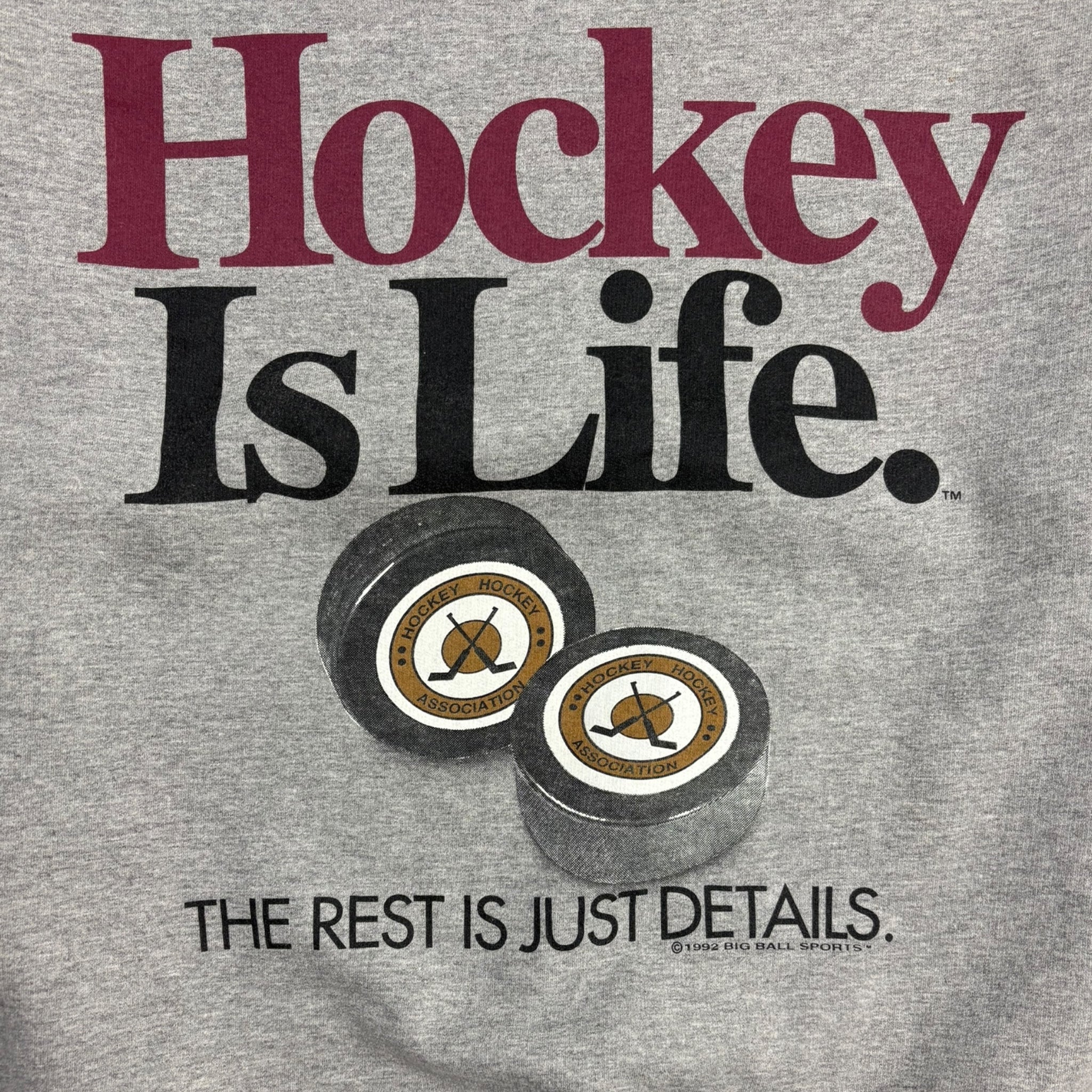 1992 Hockey Is Life Crewneck