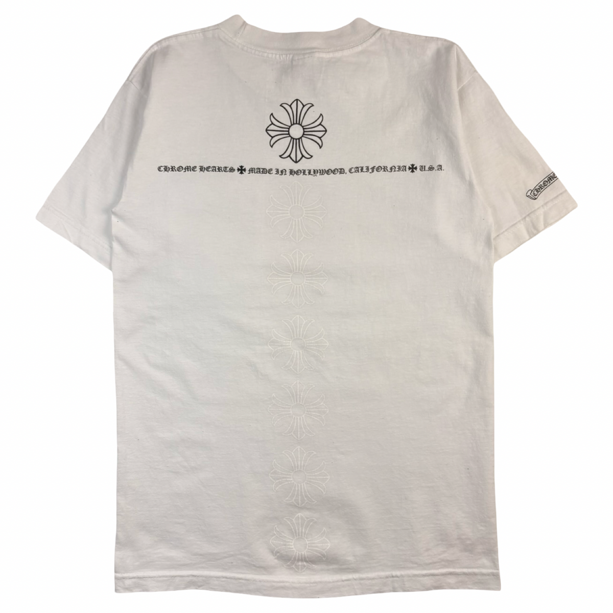 Chrome Hearts Vertical Crosses Pocket T-Shirt
