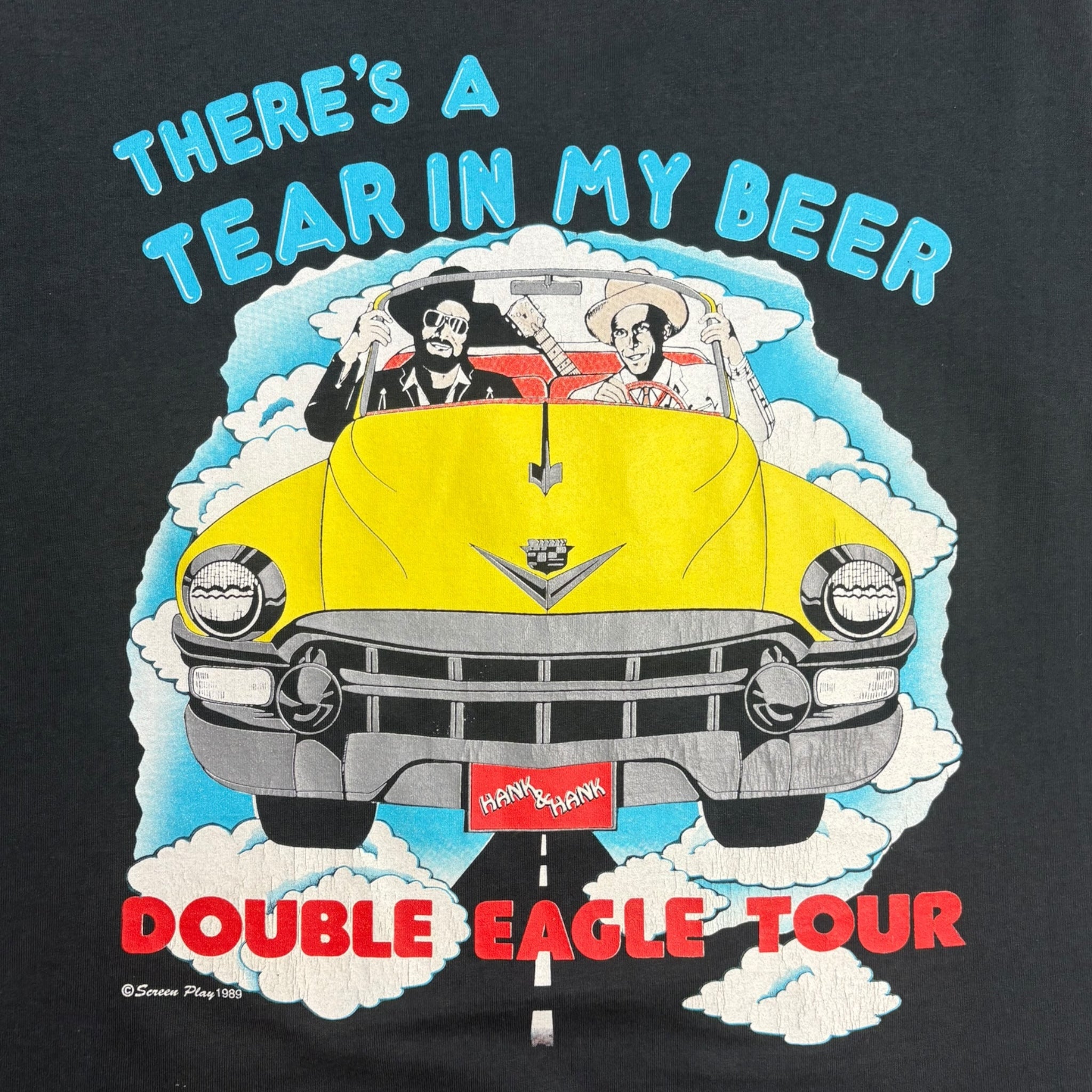 1989 Hank Williams Jr. Double Eagle Tour T-Shirt