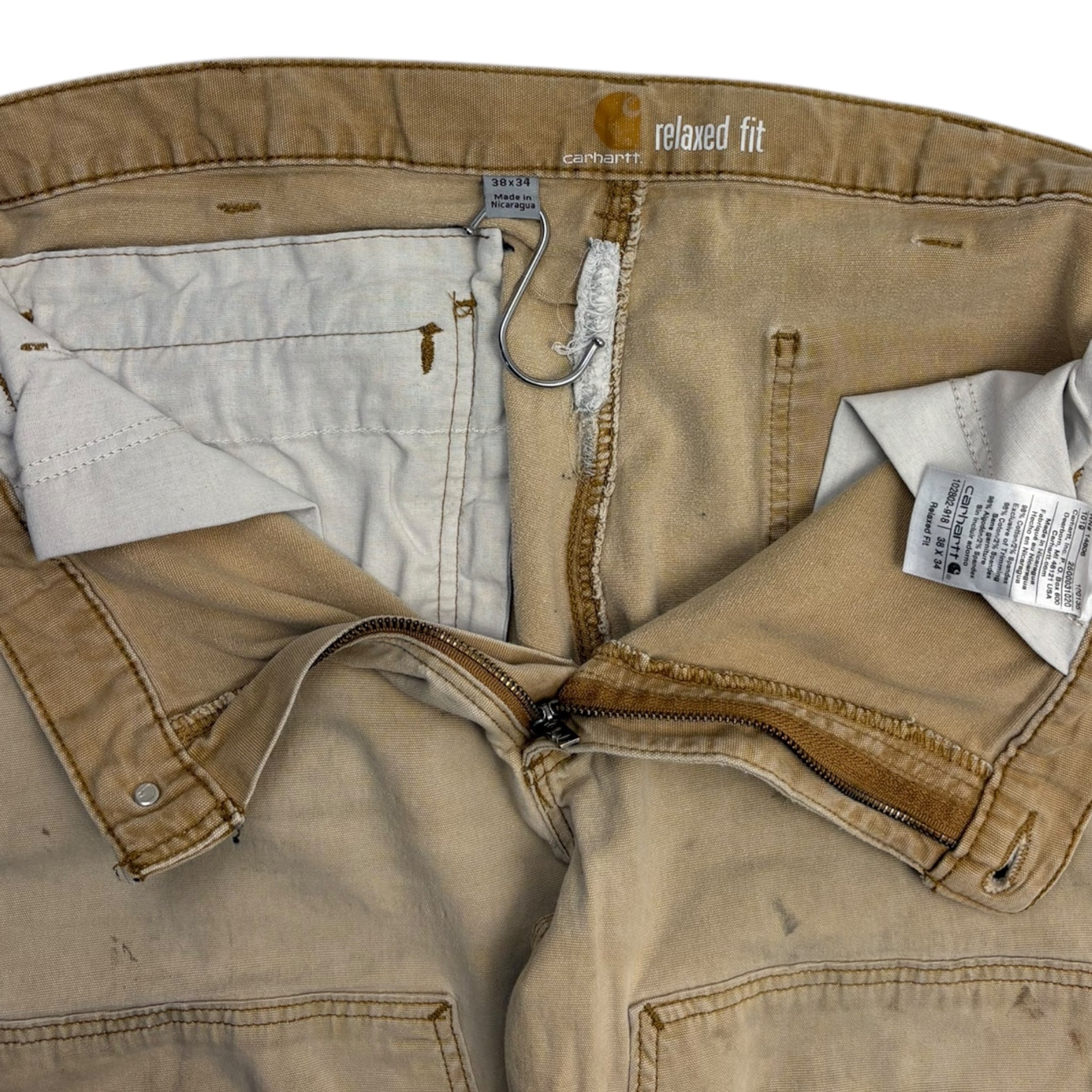 Vintage Carhartt Double Knees Faded Beige