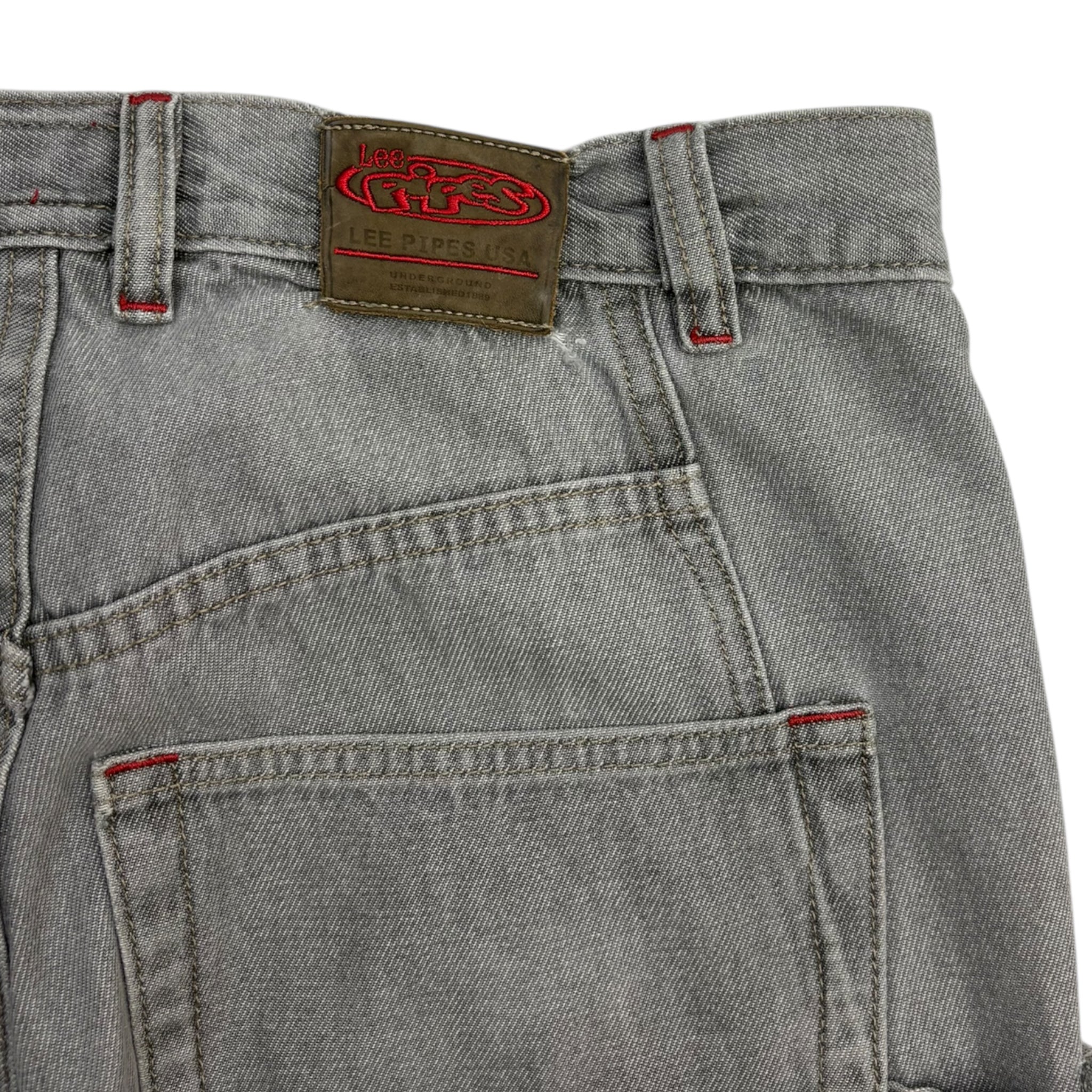 Vintage Lee Pipes U.S.A Grey Denim Pant