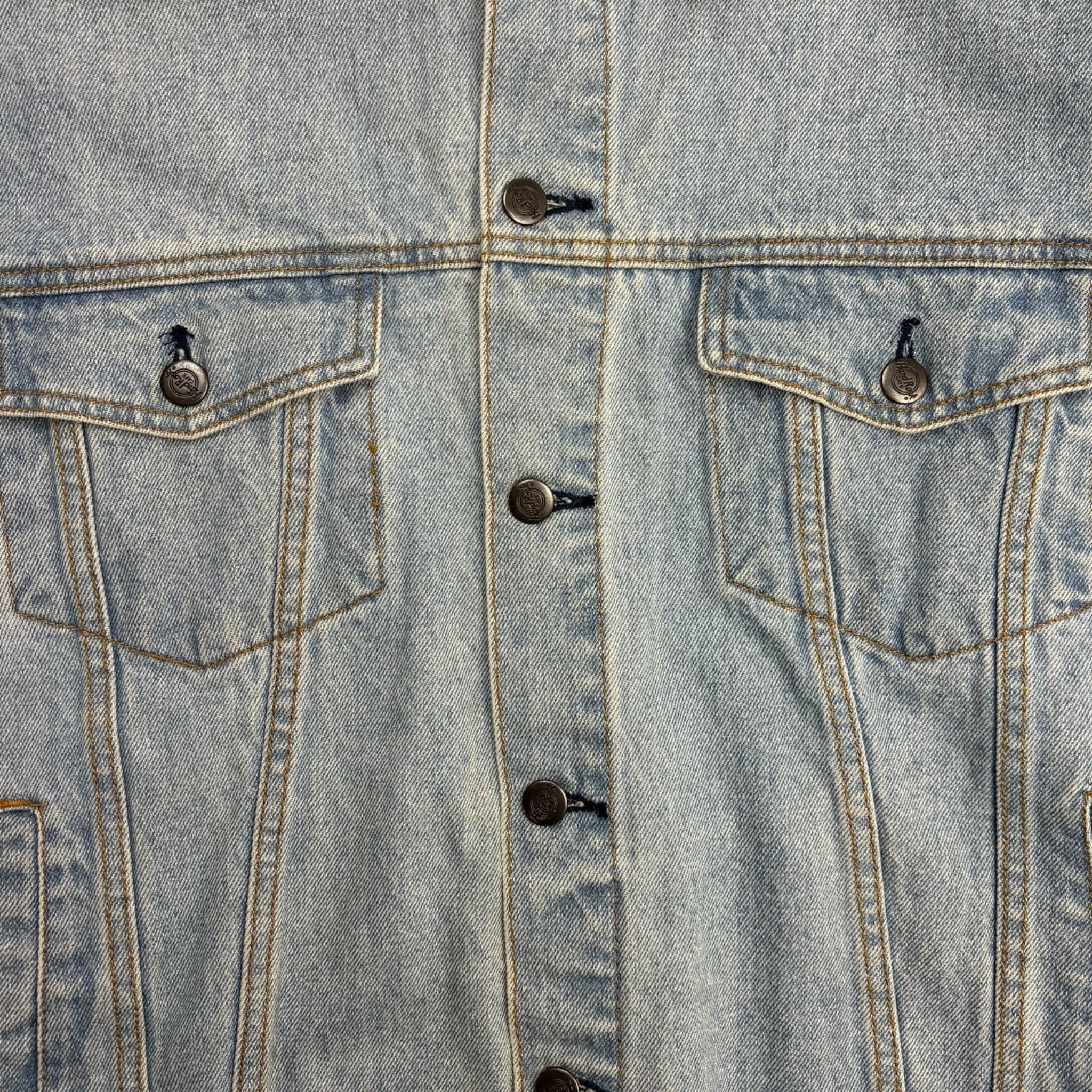 Vintage Hard Rock Cafe Embroidered Denim Jacket