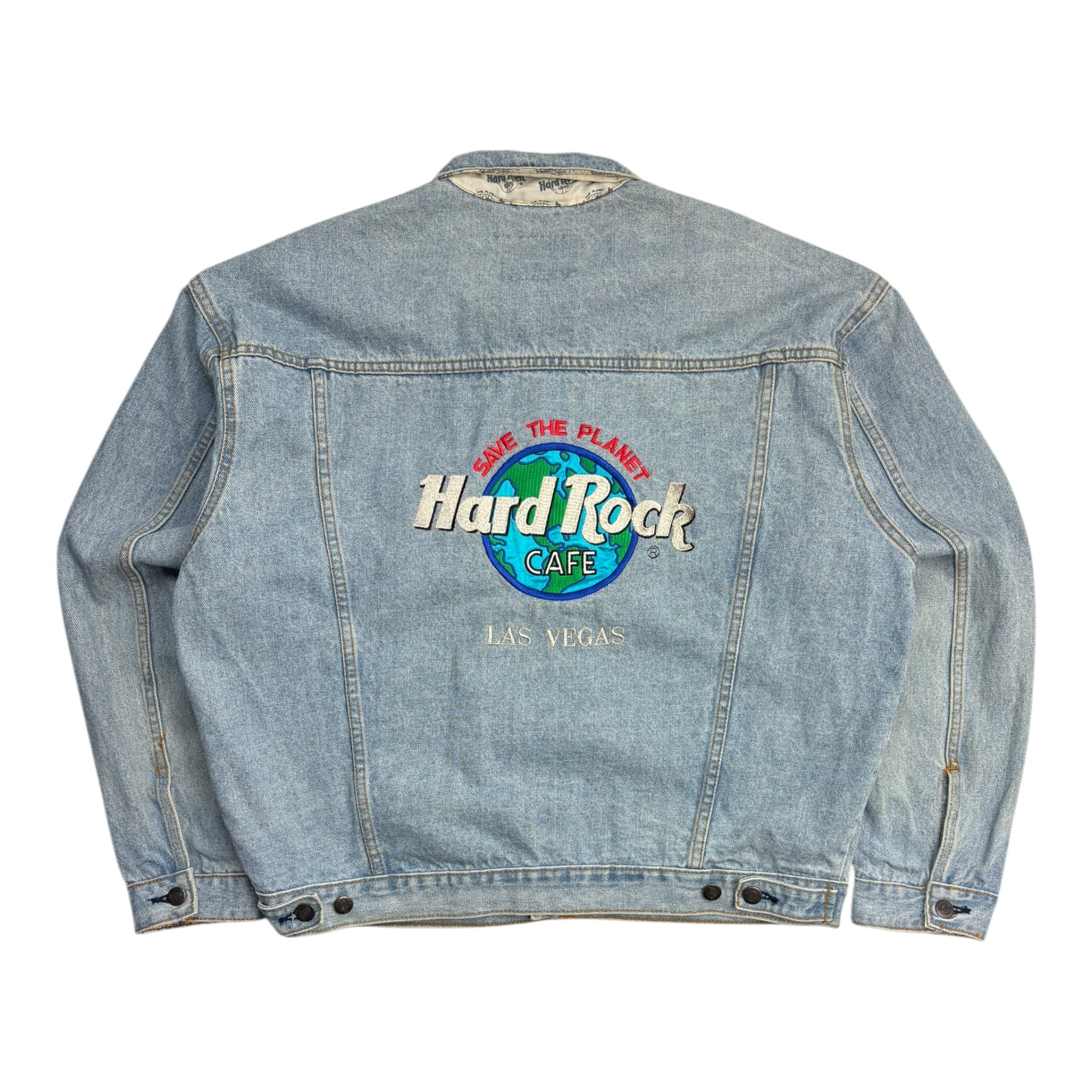 Vintage Hard Rock Cafe Embroidered Denim Jacket