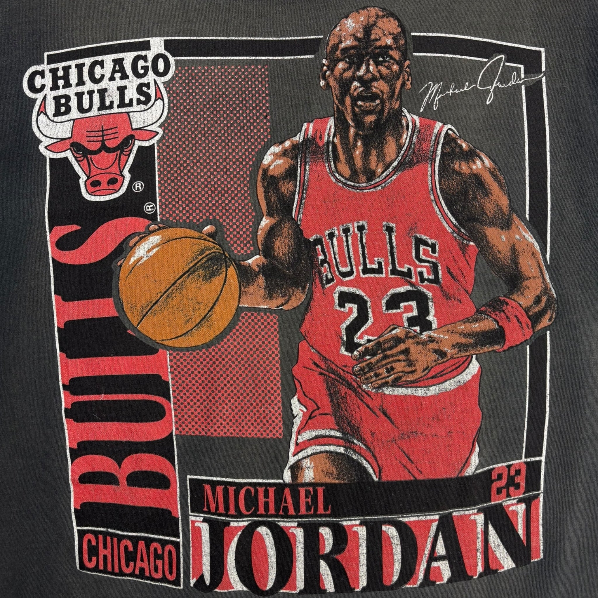 Vintage NBA Chicago Bulls Michael Jordan Caricature T-Shirt