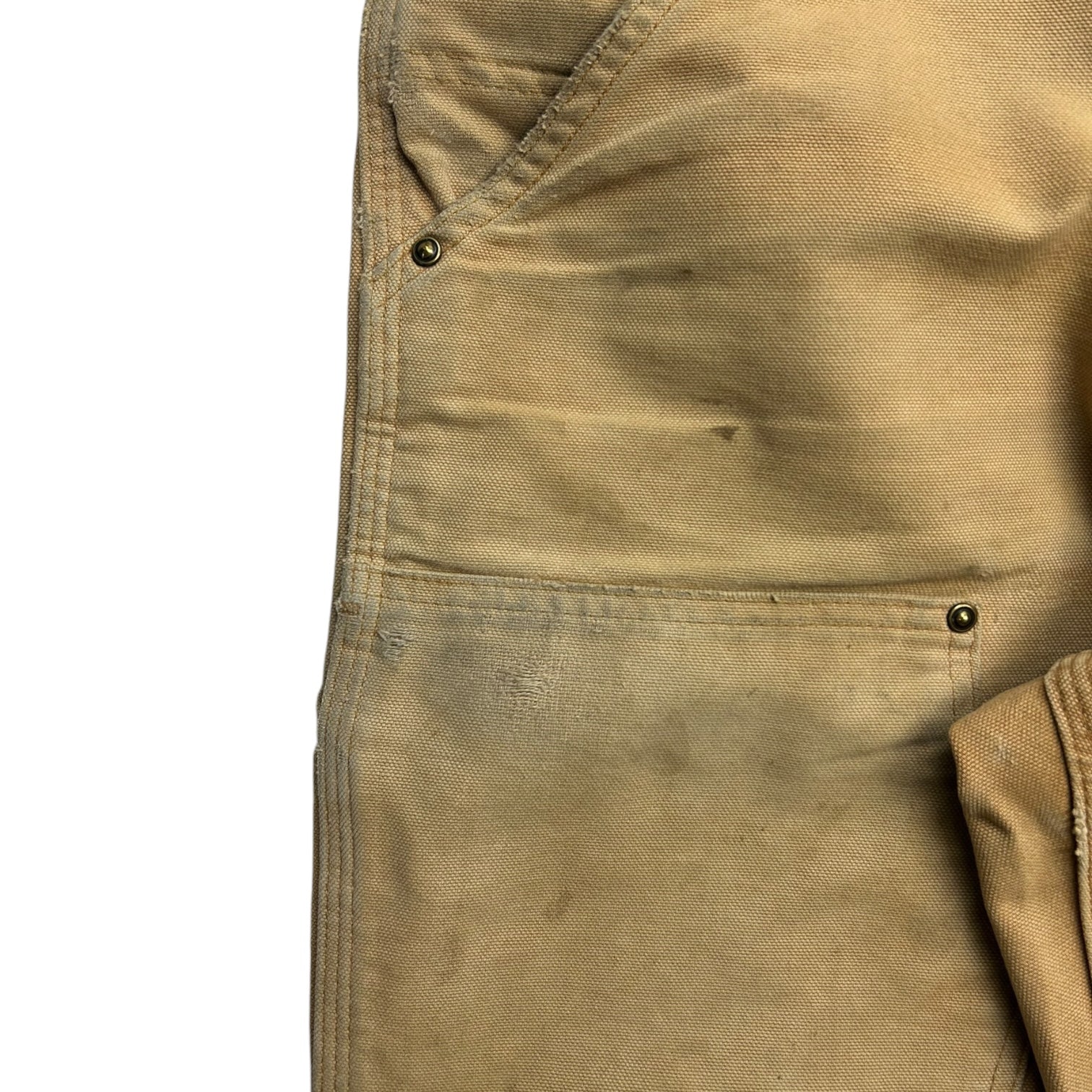 Beige Carhartt Relaxed Fit Double Knee Pants