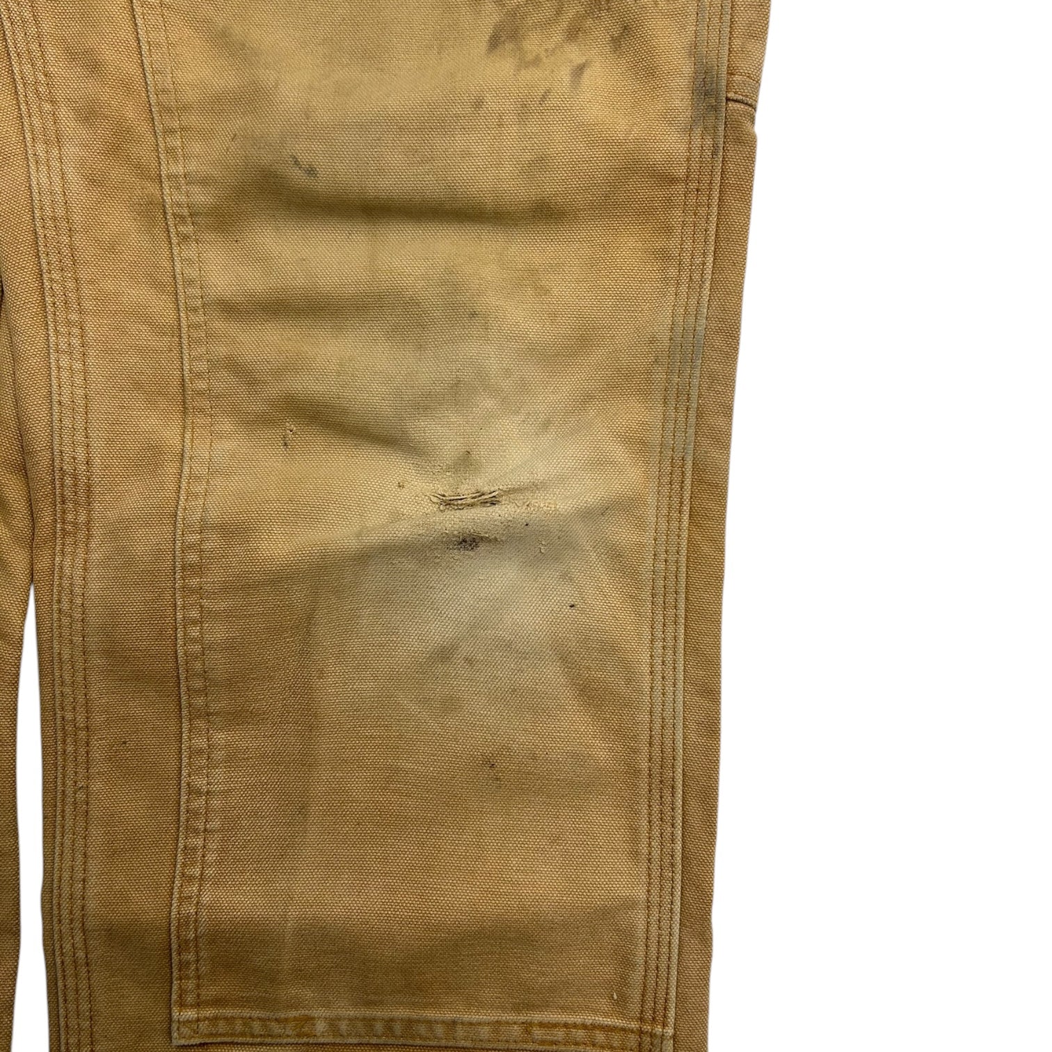 Beige Carhartt Relaxed Fit Double Knee Pants