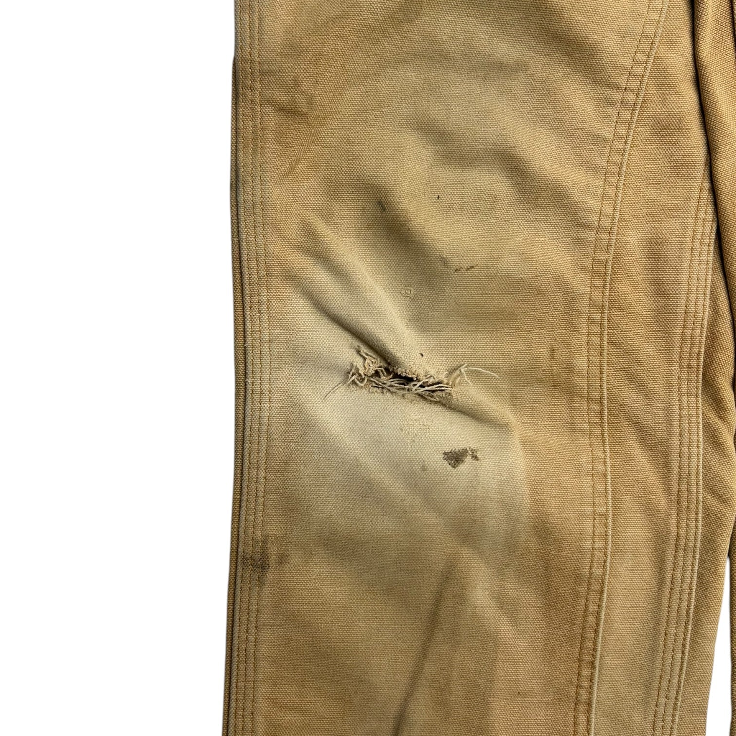 Beige Carhartt Relaxed Fit Double Knee Pants