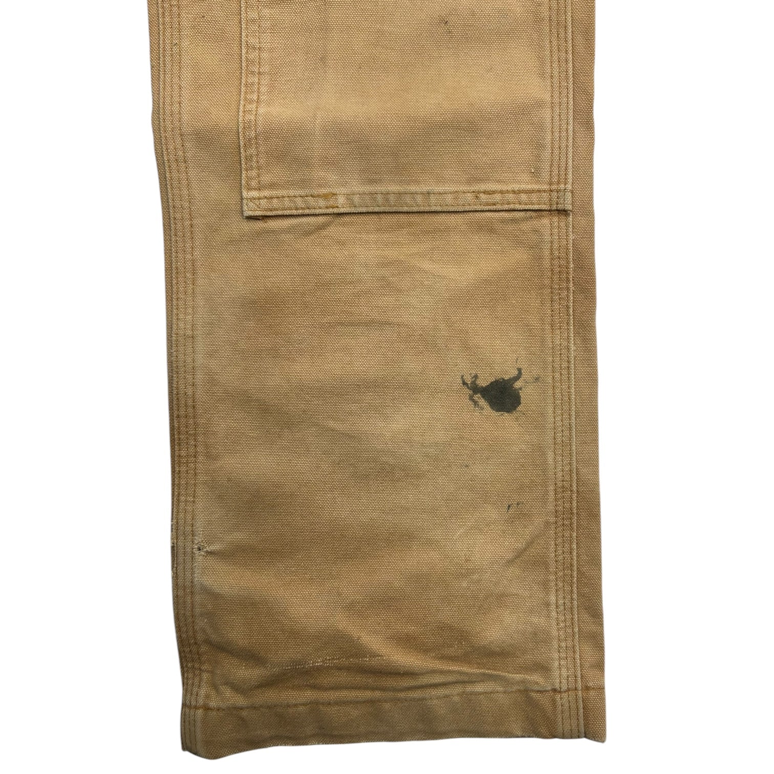 Beige Carhartt Relaxed Fit Double Knee Pants