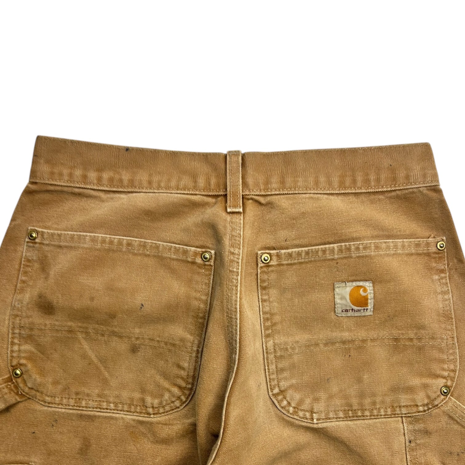 Beige Carhartt Relaxed Fit Double Knee Pants