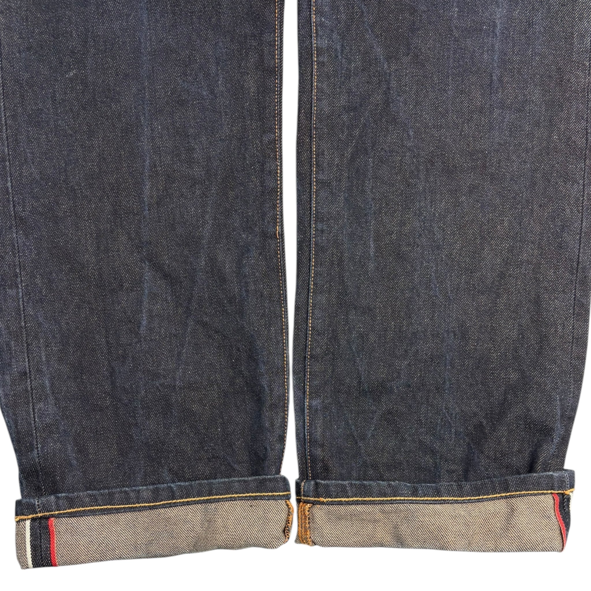 Vintage Evisu White Maniac Logo Selvedge Denim