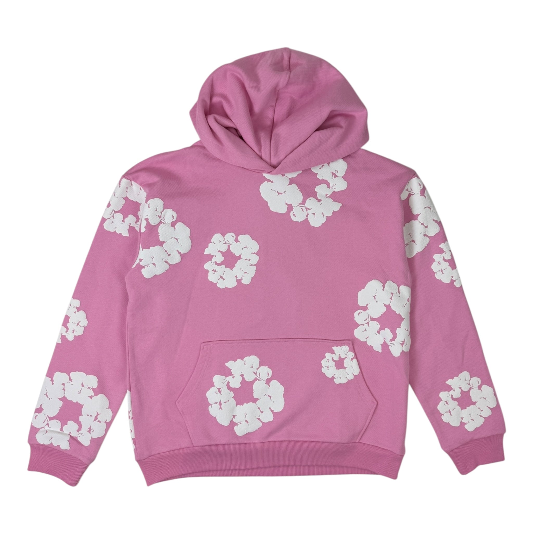 Denim Tears The Cotton Wreath Hoodie Pink / White