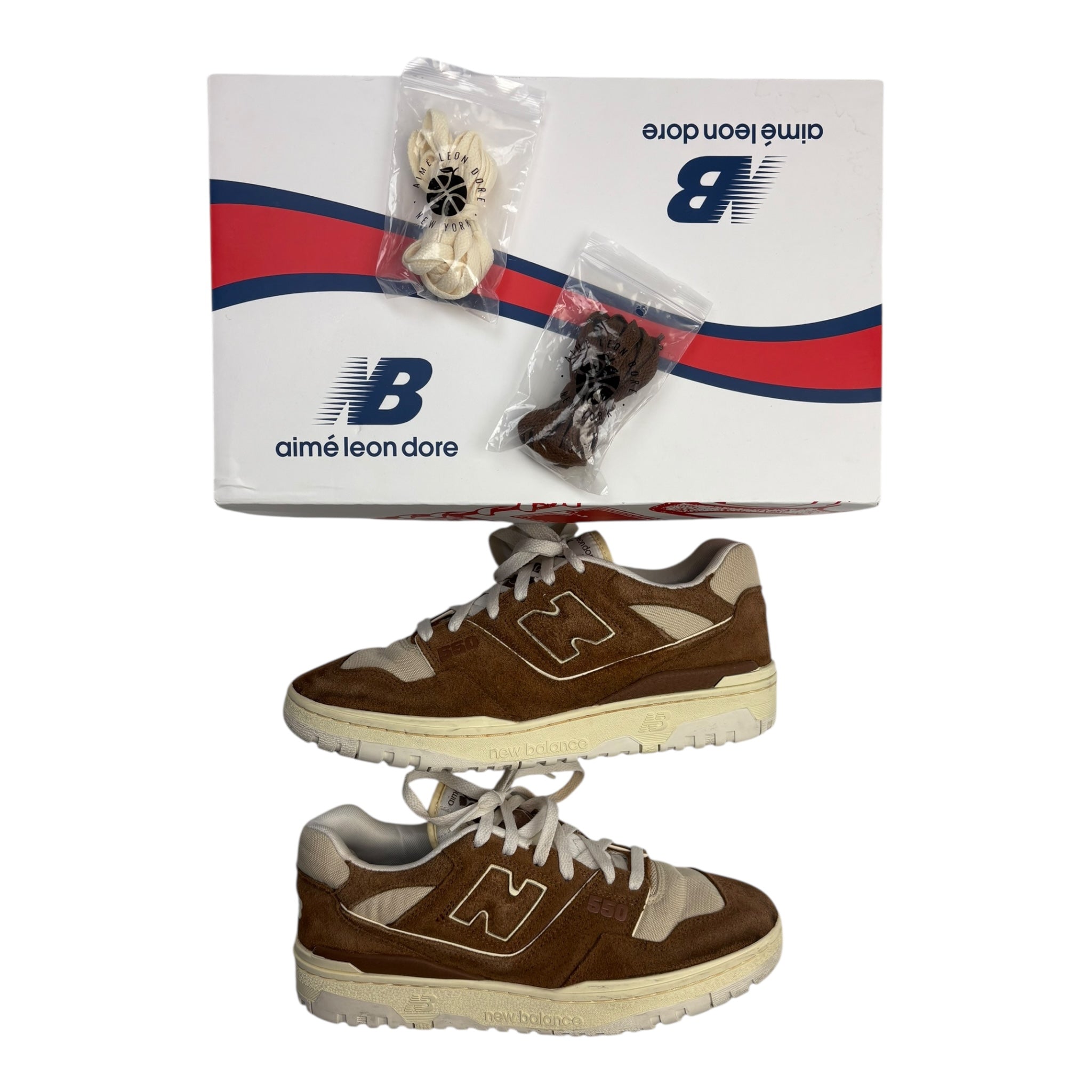 Aime Leon Dore New Balance 550 Brown Suede