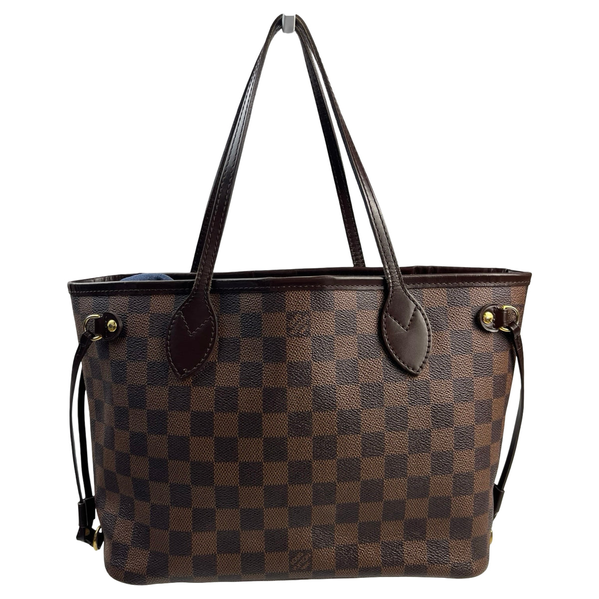 2009 Louis Vuitton Damier Eben Neverfull PM Tote Bag