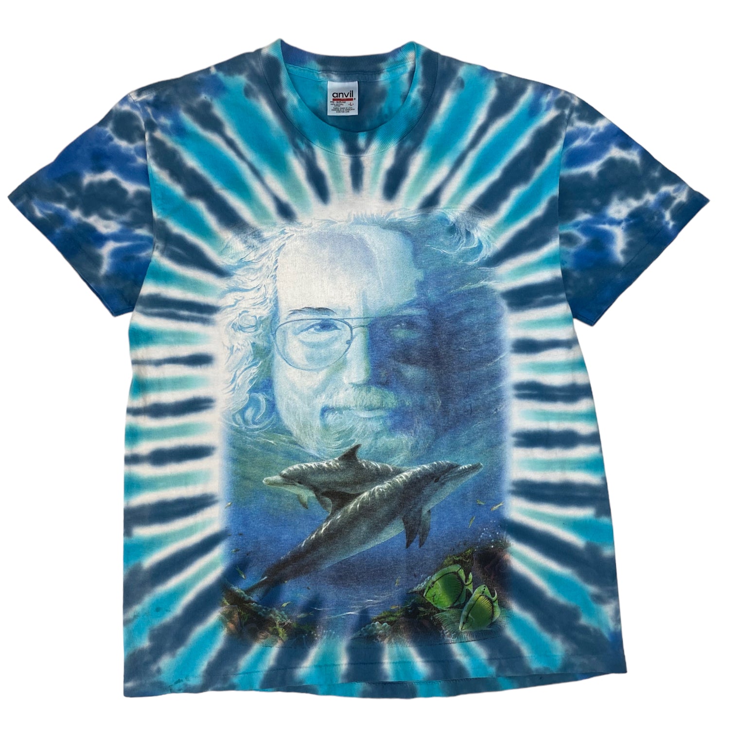 Vintage Jerry Garcia Sea Life Tie Dye Tee