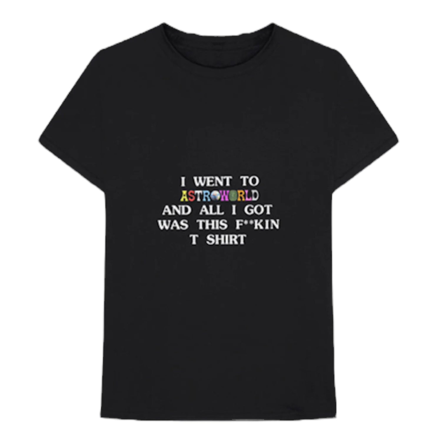 Travis Scott Astroworld I WENT TO Tee Black