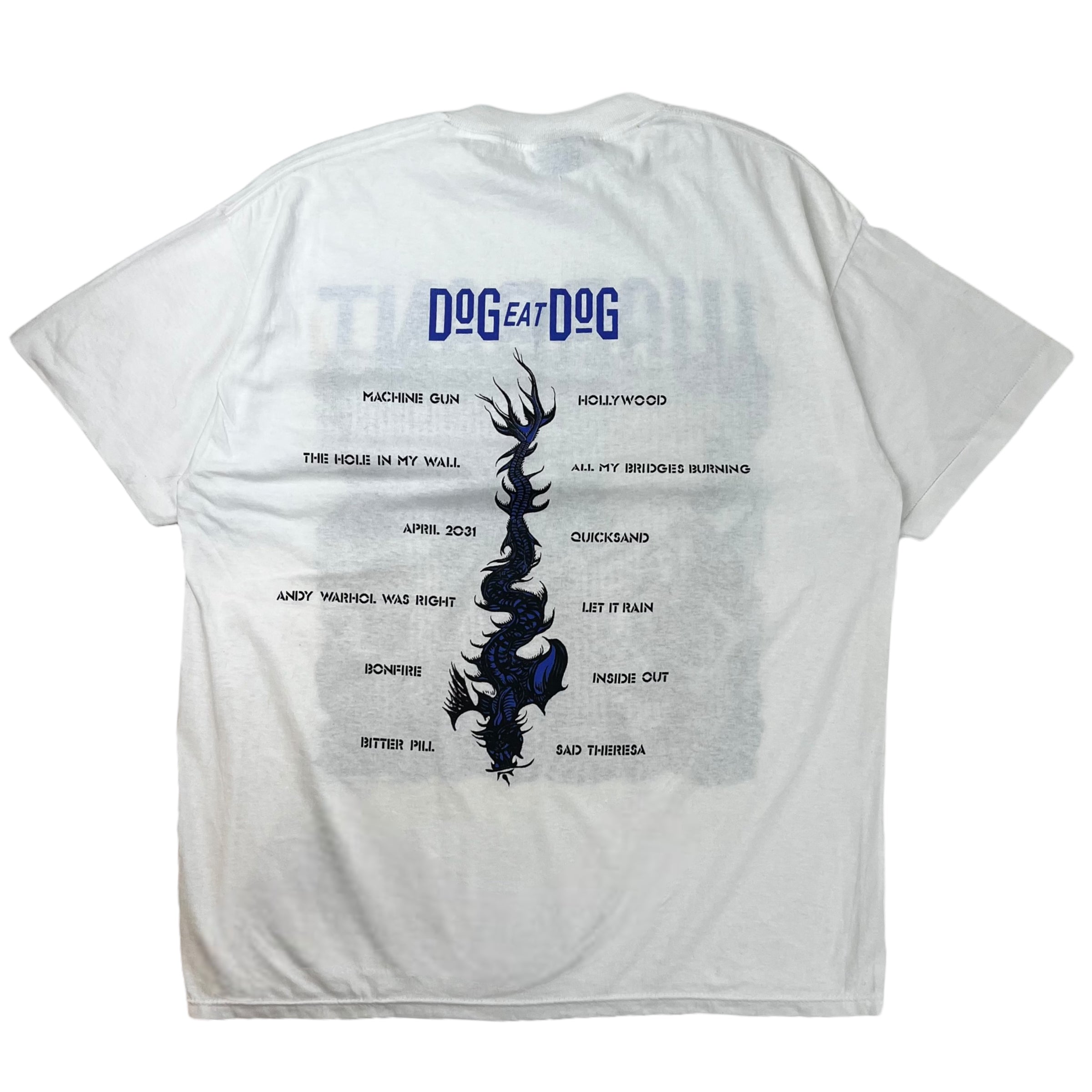 1992 Warrant Dog Eat Dog Tee White
