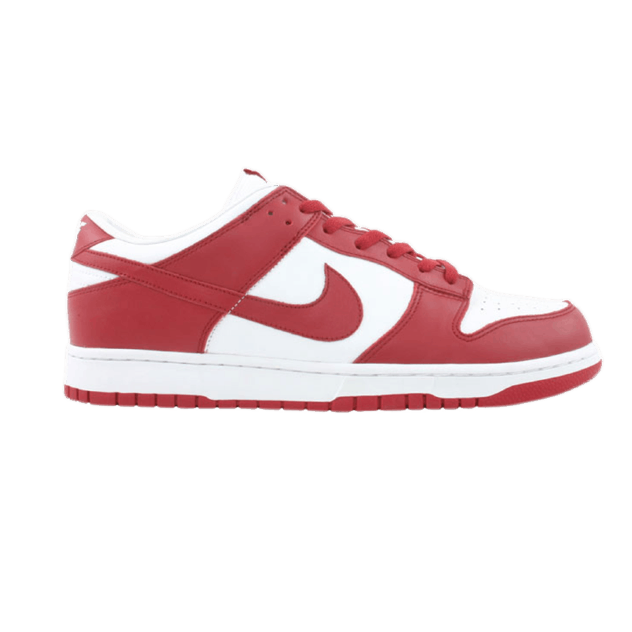 Nike dunk sale red white